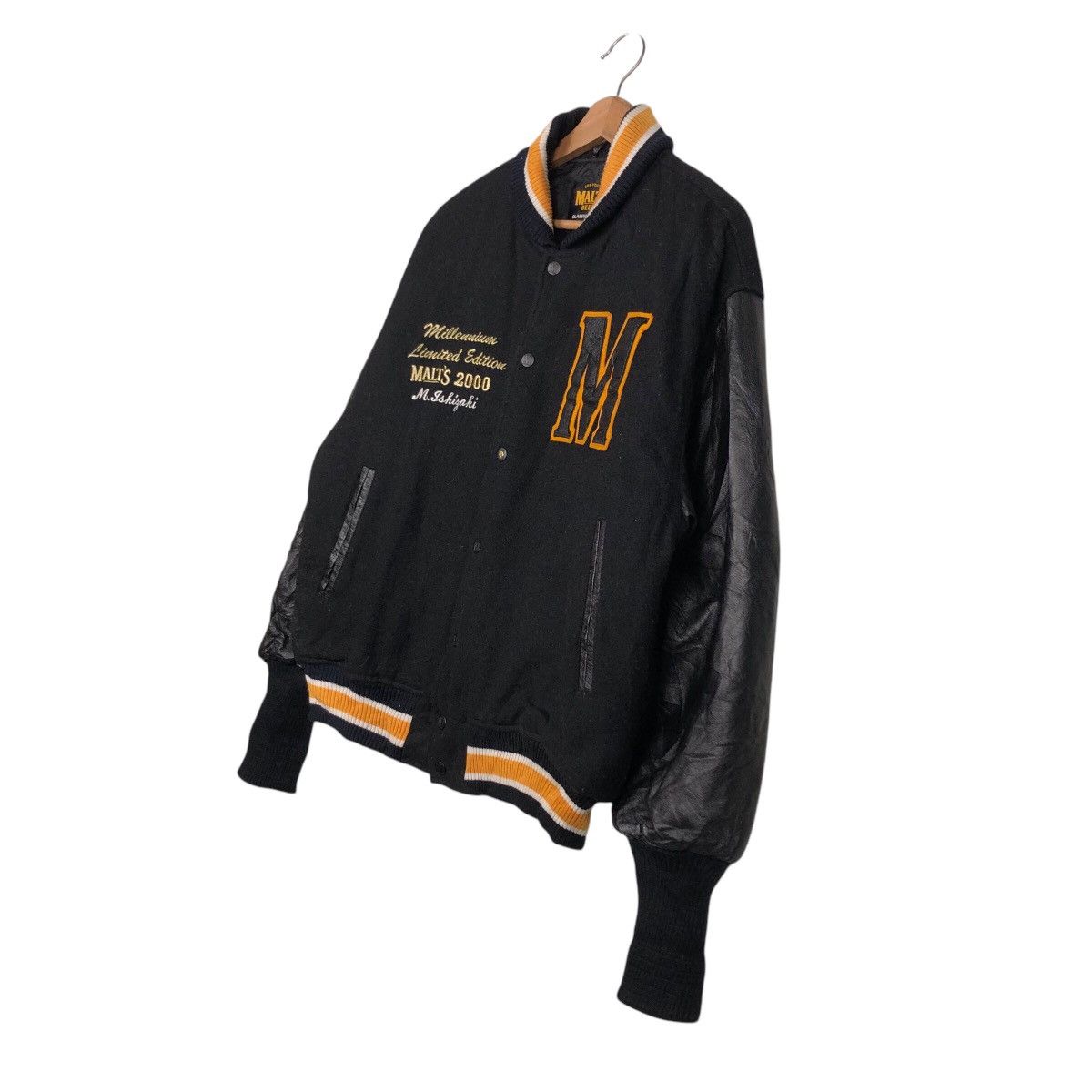 Japanese Brand 📌Vintage Jumper Bomber Leather Jacket Suntory Malt's Beer Size US M / EU 48-50 / 2 - 3 Thumbnail
