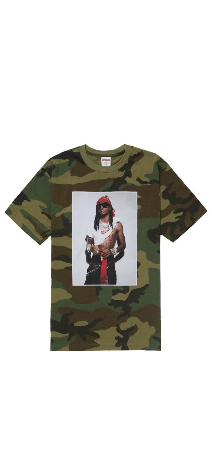 Supreme Supreme Playboi Carti T Shirt Woodland Camo | Grailed