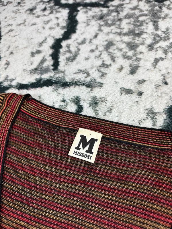 Missoni Missoni red green striped cardigan sweater M Size M / US 6-8 / IT 42-44 - 4 Thumbnail