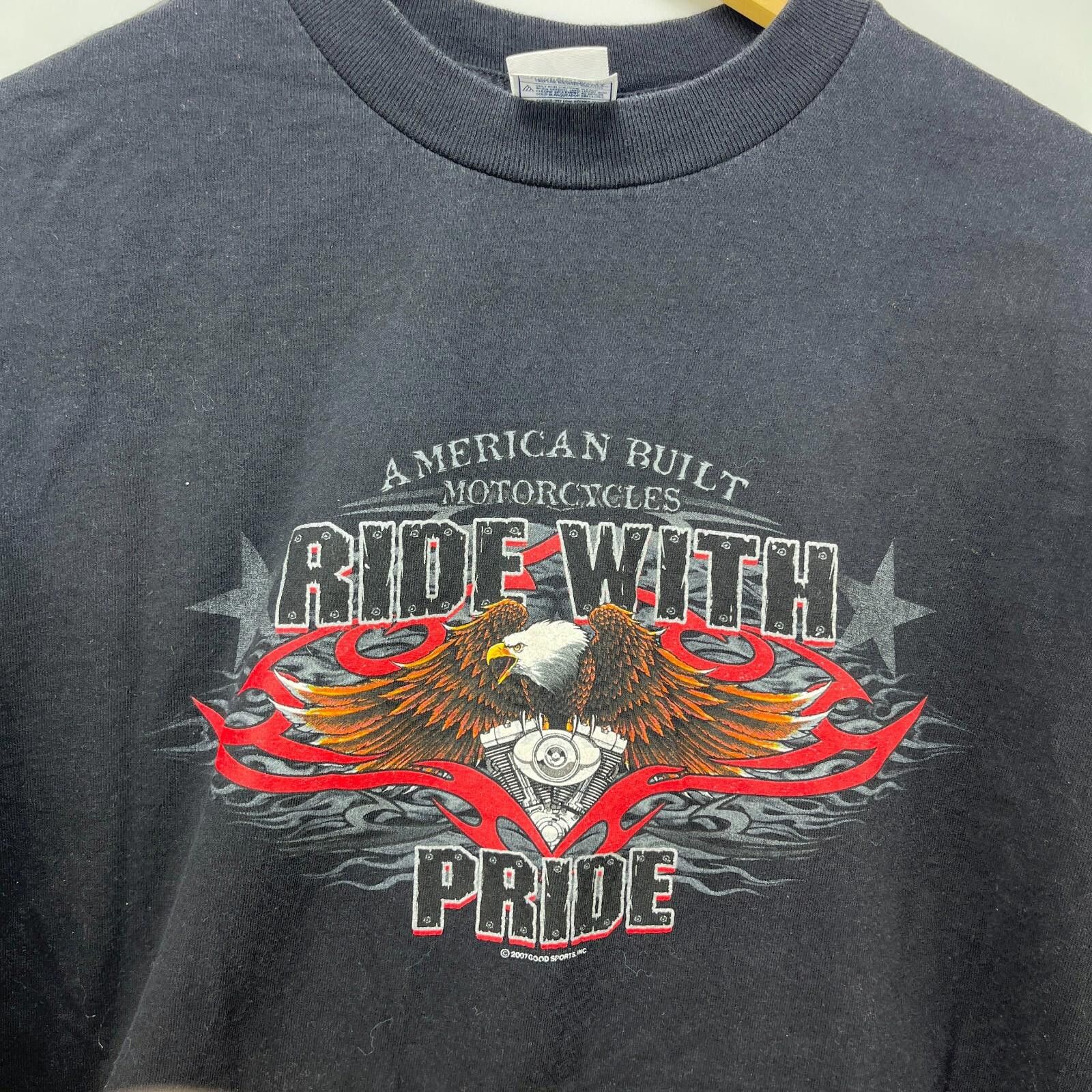 Vintage Vintage Flames Biker Eagle Motorcycle Shirt Medium Flames Size US M / EU 48-50 / 2 - 7 Thumbnail
