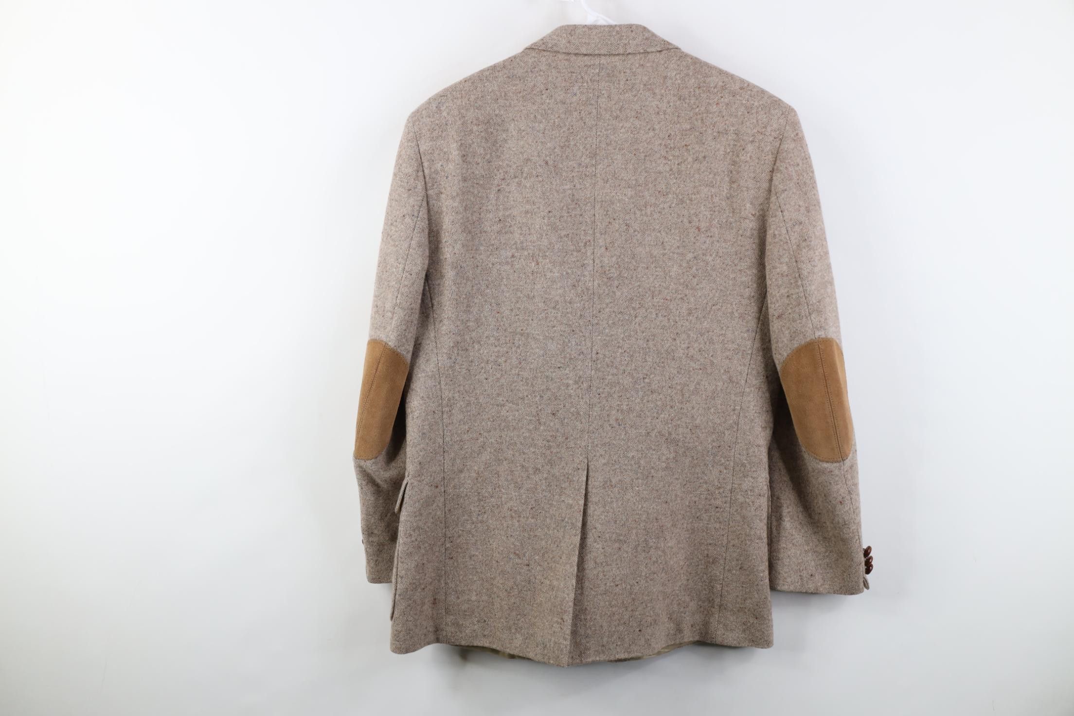 Vintage Vintage 90s Suede Elbow Patch Suit Coat Blazer Jacket Size US XXL / EU 58 / 5 - 12 Thumbnail