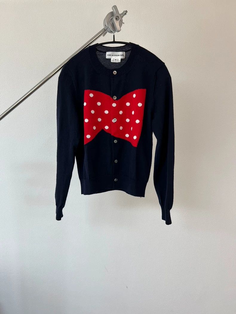 Comme des Garcons comme des garcons Wool knit bow cardigan shirt 2503-Nextarr Size M / US 6-8 / IT 42-44 - 1 Thumbnail