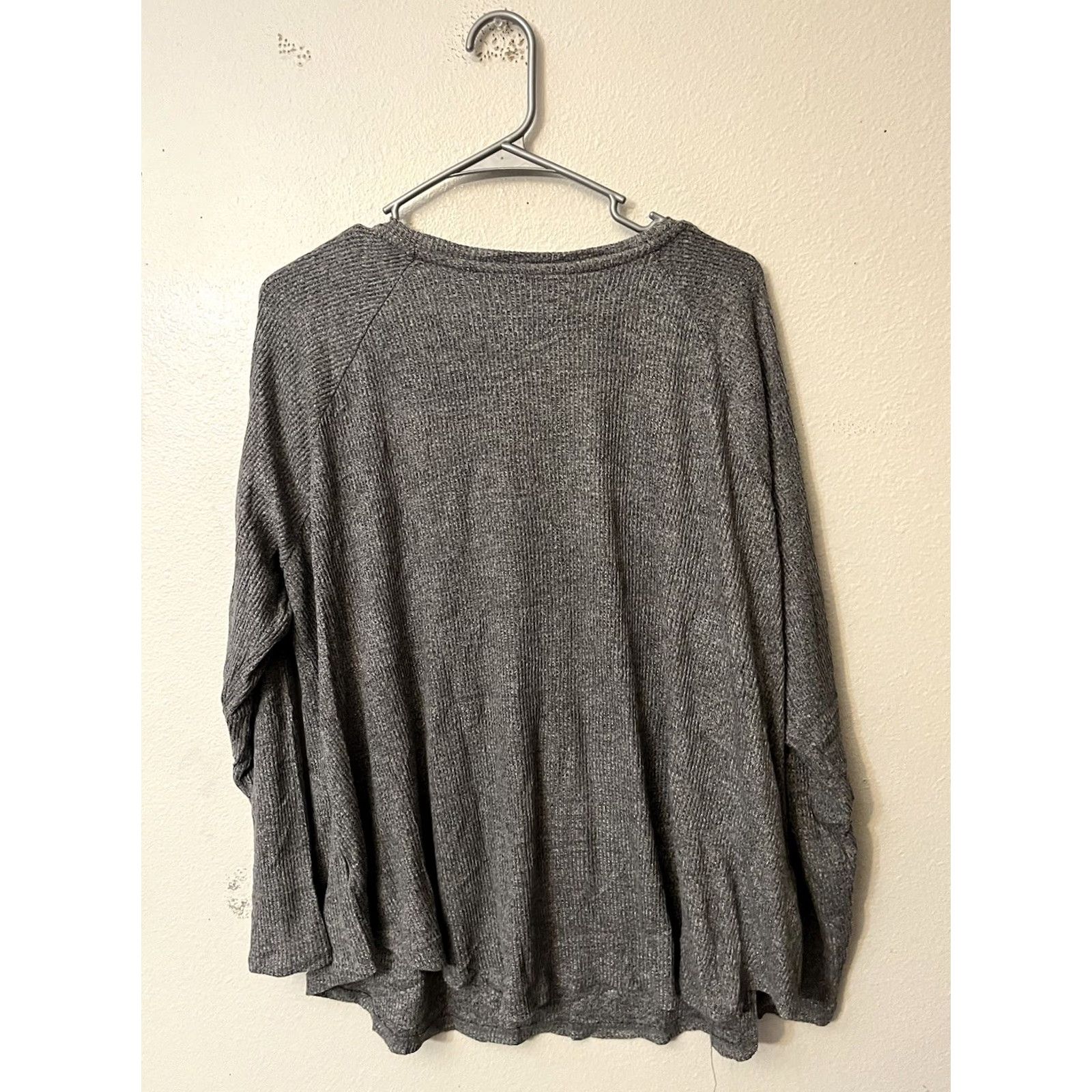 Vintage VINTAGE Sonoma Waffle Thermal Top Long Sleeve V neck Light Gray XXL Size XXL / US 16-18 / IT 52-54 - 2 Thumbnail
