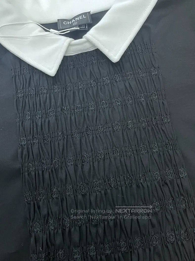 Chanel Chanel 25p black and white colour block lapel pleated shor Size XS / US 0-2 / IT 36-38 - 2 Thumbnail