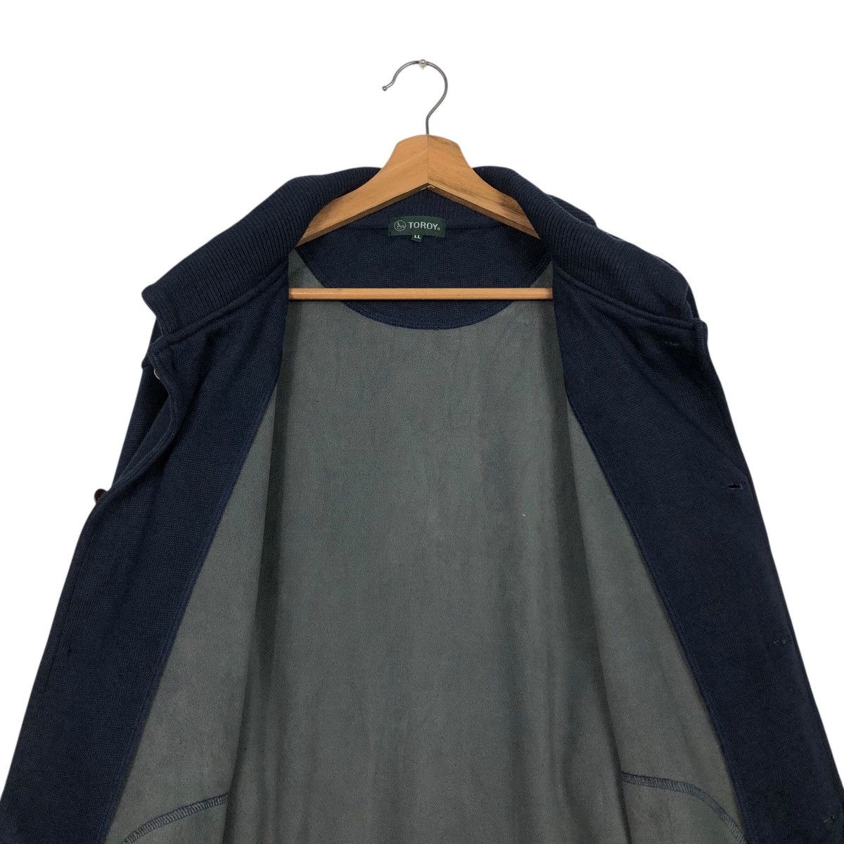 Japanese Brand Vintage TOROY Japan Knit Button Jacket Issey Miyake Size US L / EU 52-54 / 3 - 15 Thumbnail
