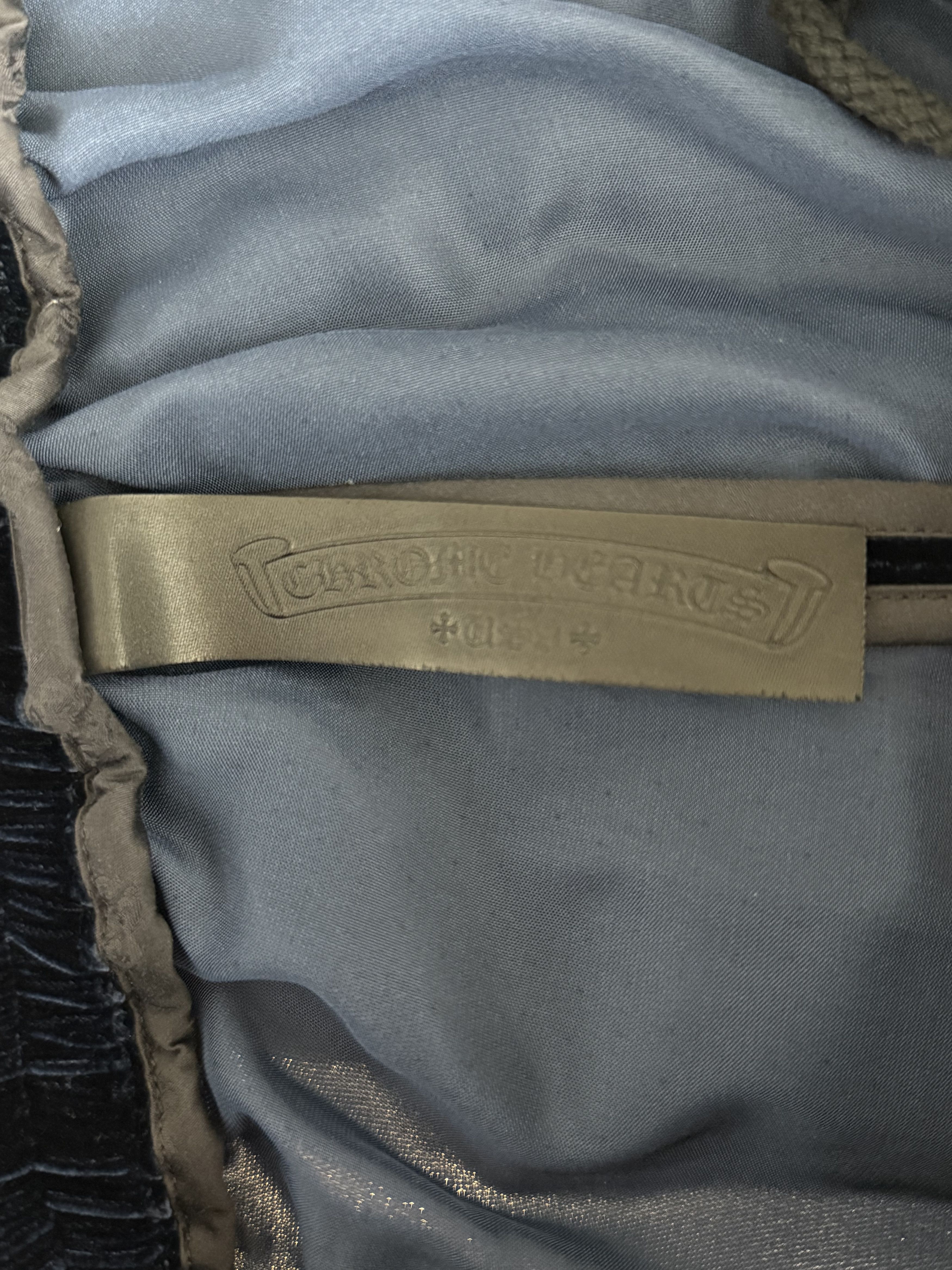 Chrome Hearts Navy & White Embroidered Logo Velour Track Pants Size US 38 / EU 54 - 3 Thumbnail