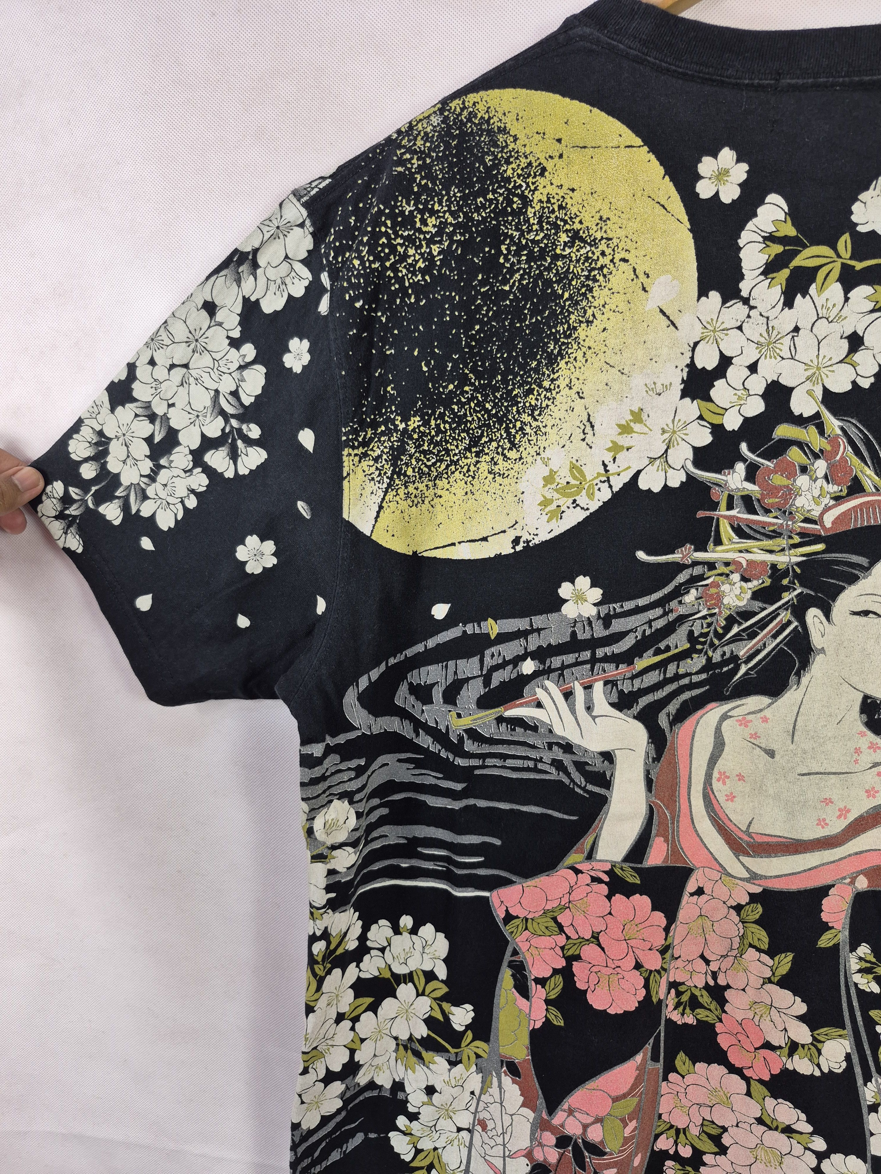 Japanese Brand 🔥 Oboro Nagaya Ltd Japanese Tradition Motives Tee Sukajan Size US L / EU 52-54 / 3 - 4 Thumbnail