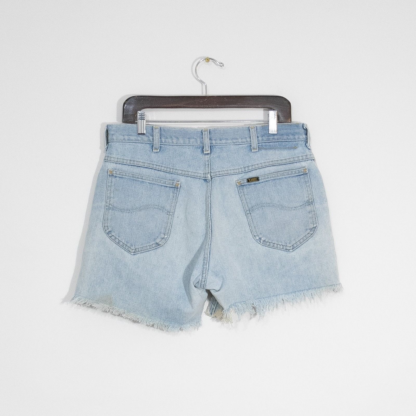 Lee Vintage 80s Lee Cutoff Jean Shorts 32 Waist - Distressed Size US 32 / EU 48 - 6 Thumbnail