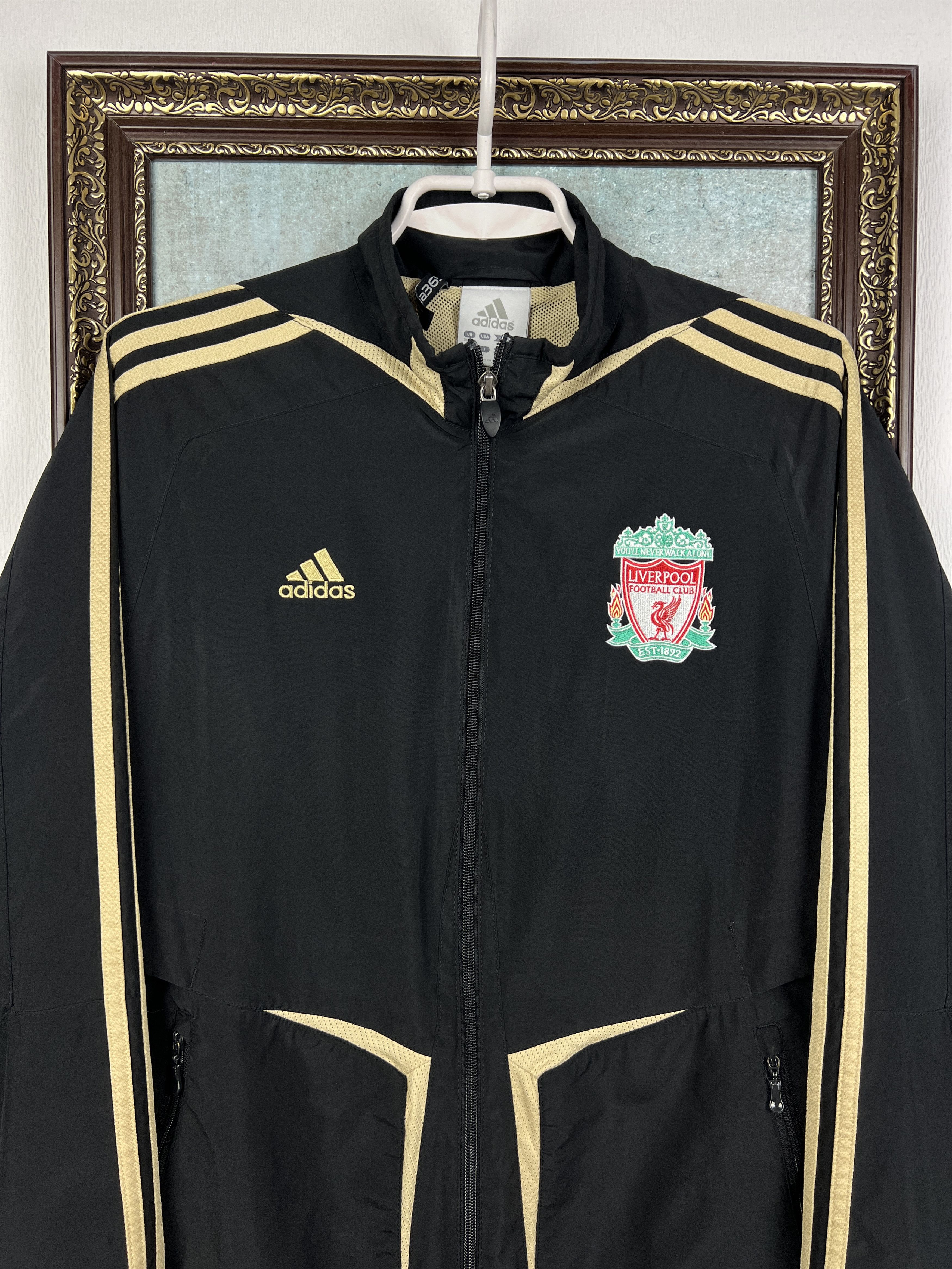 Adidas Vintage Liverpool Football Training Jacket Soccer Track Top Size US M / EU 48-50 / 2 - 2 Thumbnail