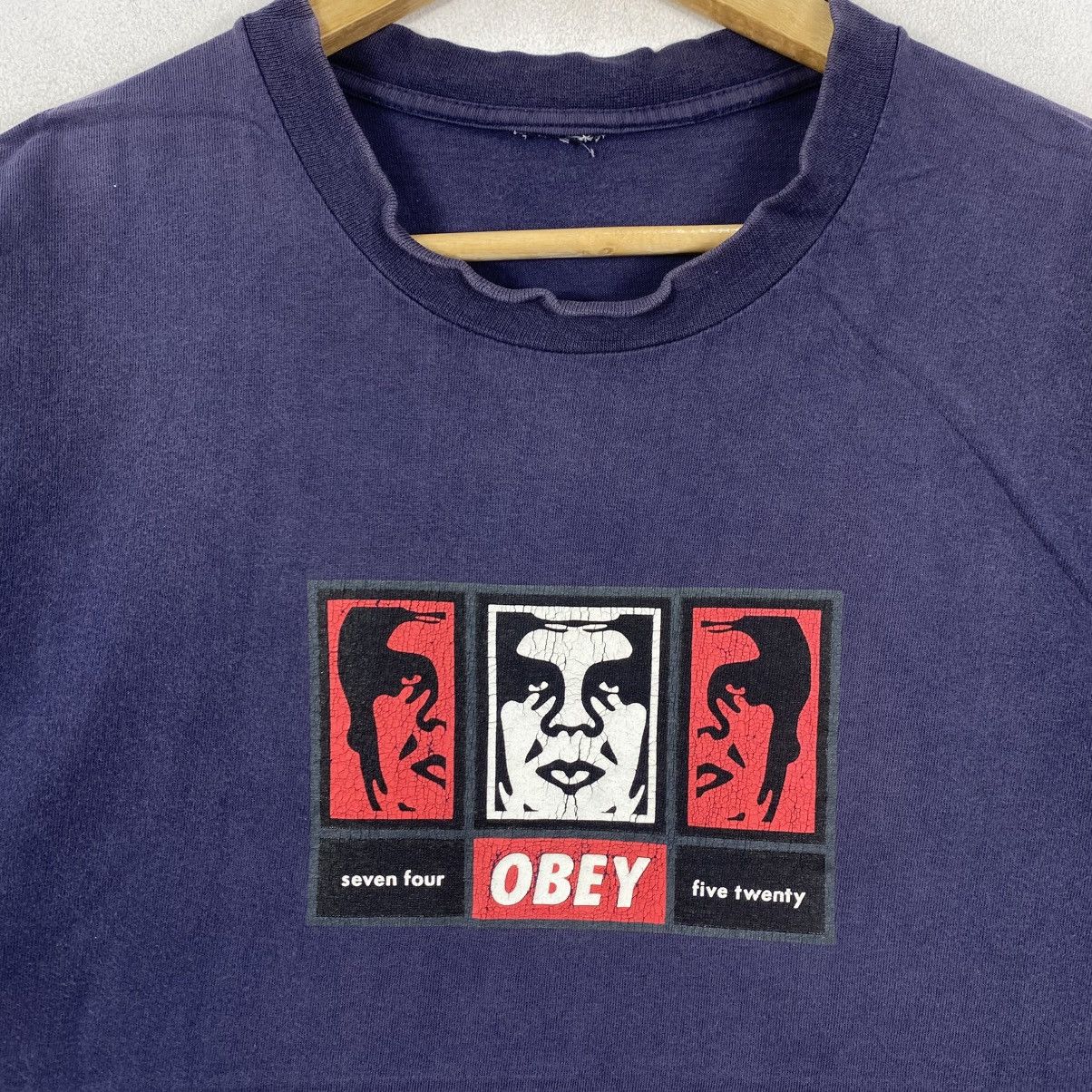 Obey Vintage Obey Andre The Giant T-Shirt Y2K Distressed Faded Size US M / EU 48-50 / 2 - 4 Thumbnail