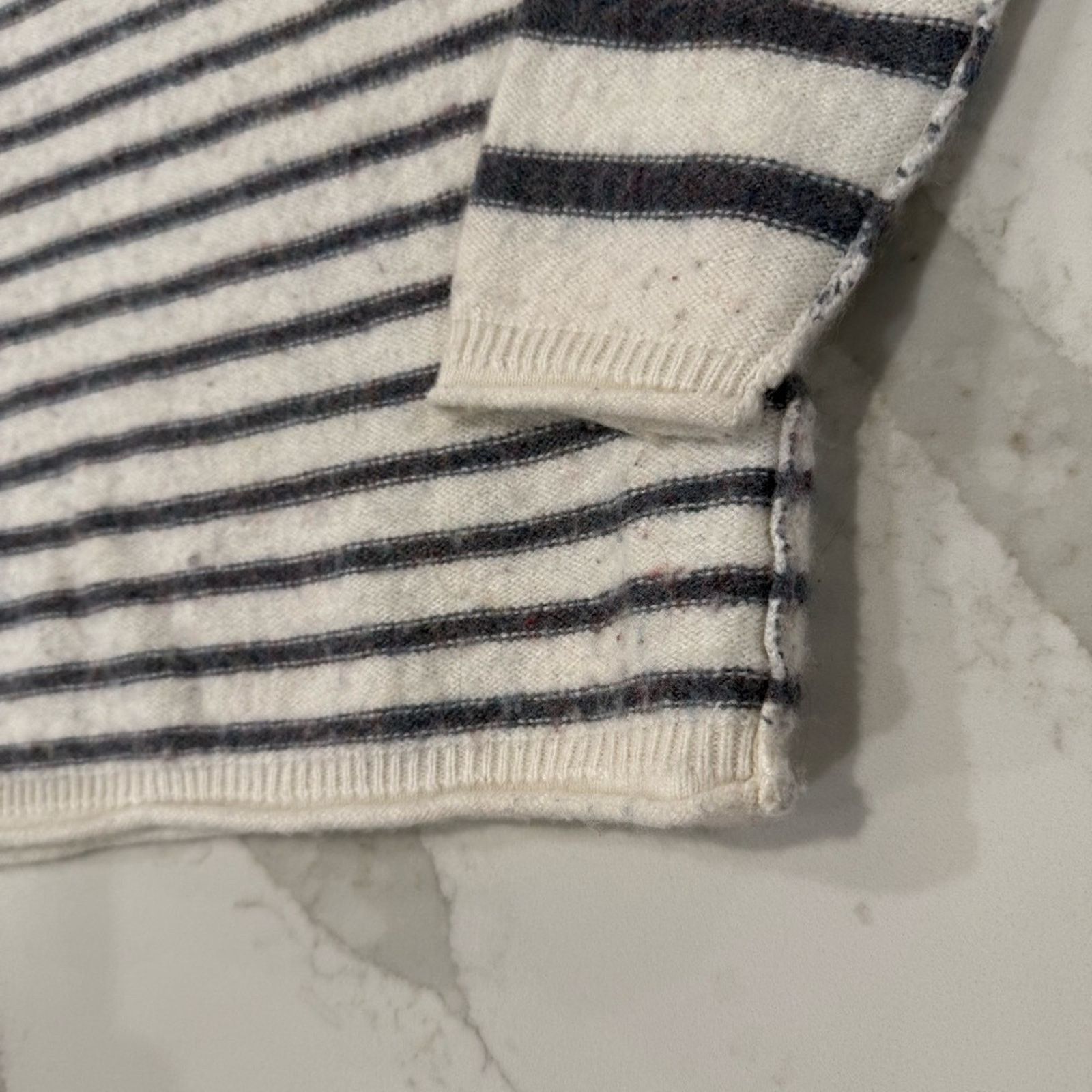 Madewell Madewell Stripe-Play Mockneck Wool Blend Sweater Women Small Size S / US 4 / IT 40 - 7 Thumbnail