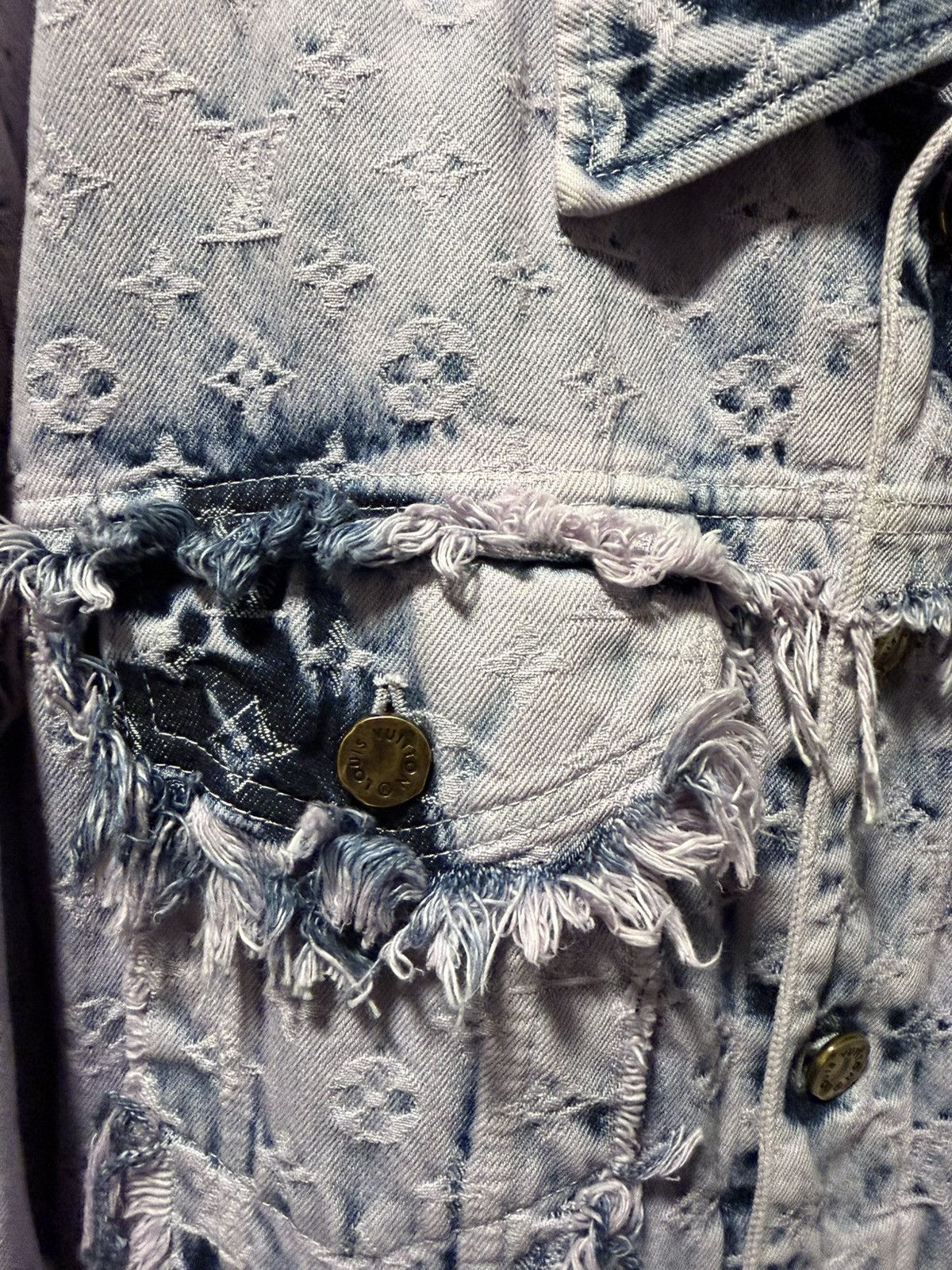 Louis Vuitton Louis Vuitton X Virgil Abloh - Pink Purple Denim Jacket Size US M / EU 48-50 / 2 - 4 Thumbnail