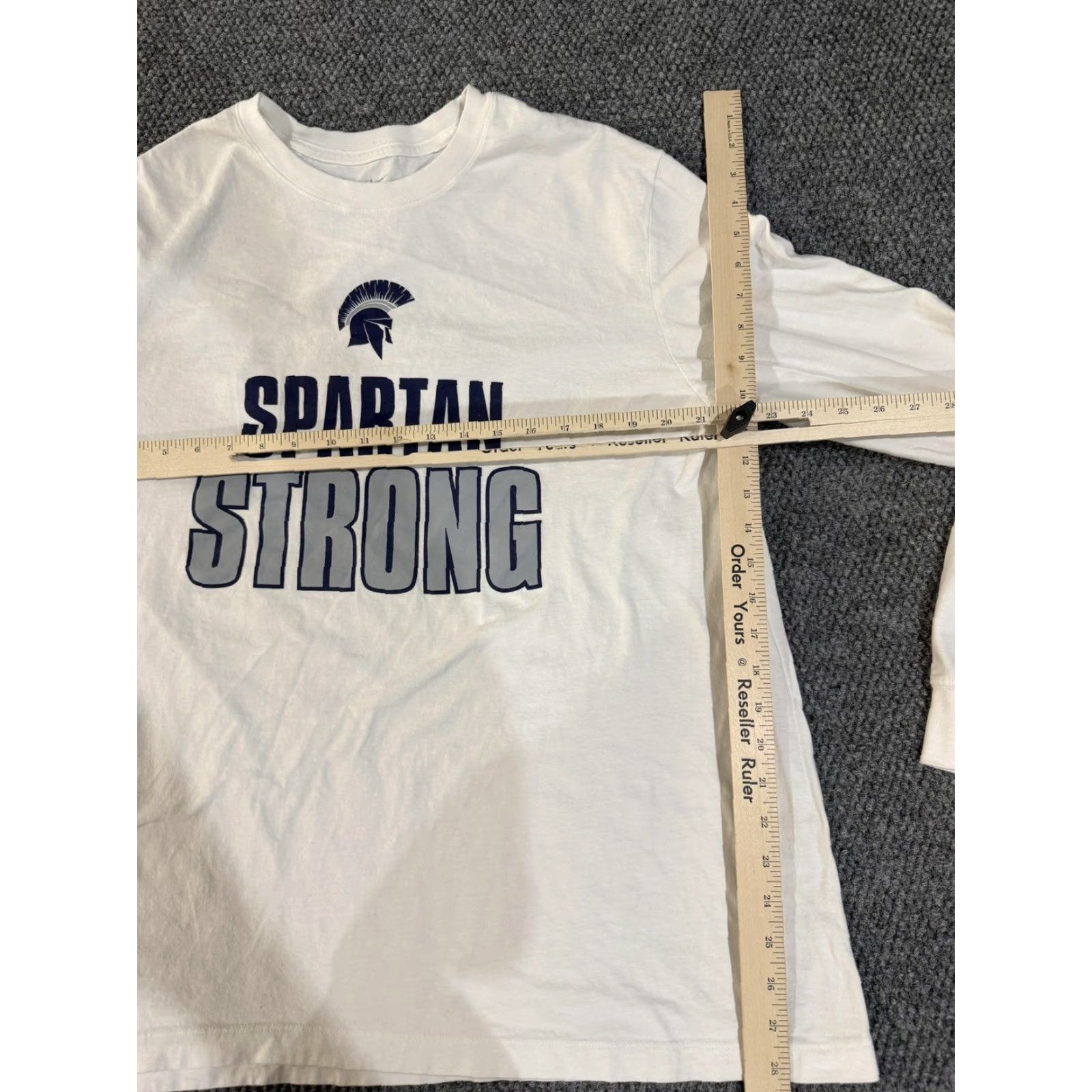 Nike Nike Shirt Mens XL White Spartan Strong Long Sleeve Tee T-Shirt Athletic Size US XL / EU 56 / 4 - 3 Thumbnail