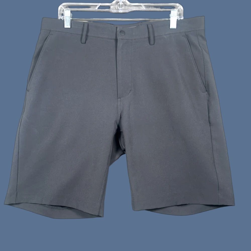 Vintage Proof Mens Shorts 34 Dark Gray Nomad Chino Flat Front Casual Travel Workwear Shorts Size US 34 / EU 50 - 1 Thumbnail