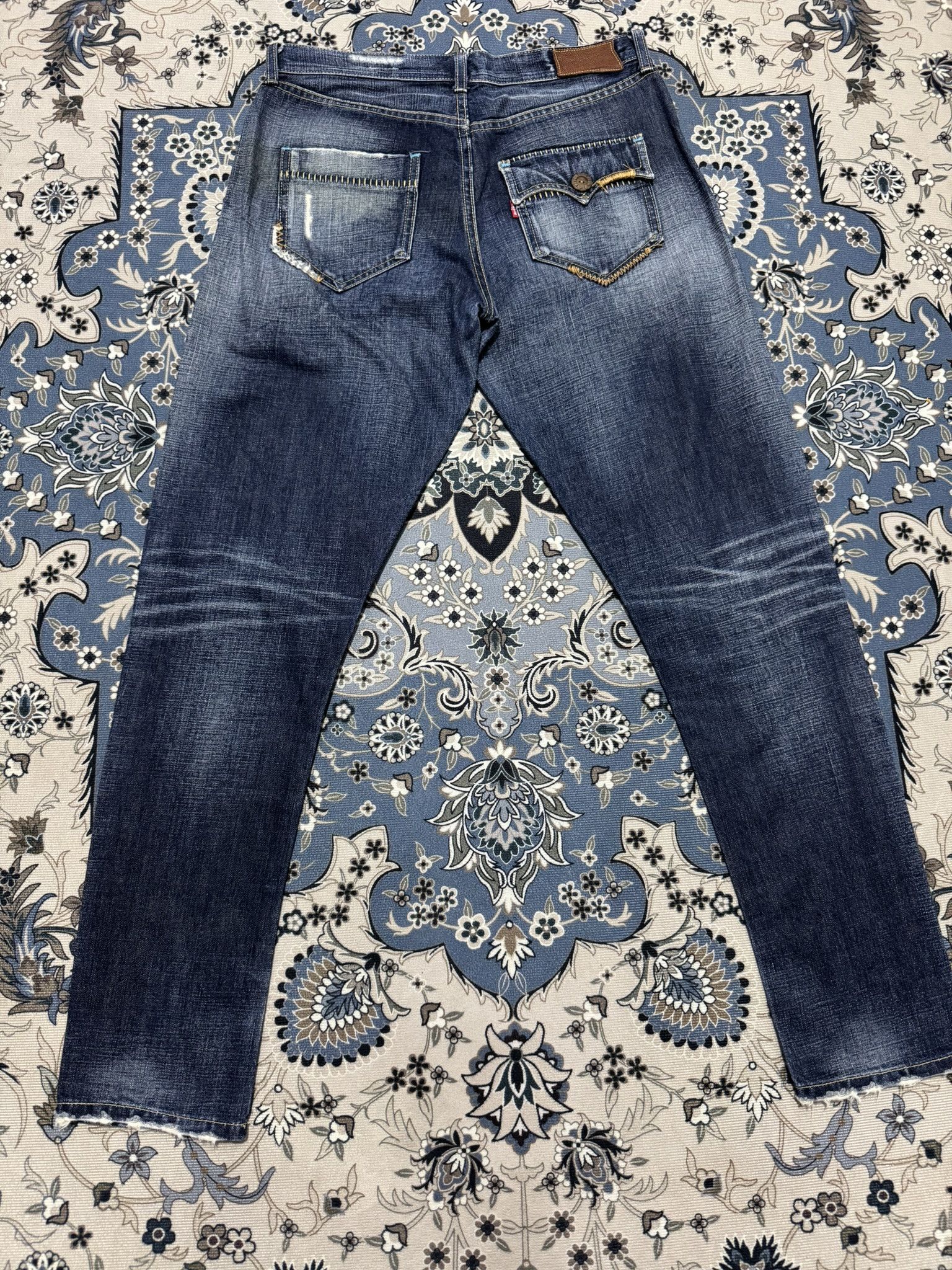 Japanese Brand × Levi's Levi's Distressed Denim Style Rain stone Selvadge Jeans Size US 30 / EU 46 - 2 Thumbnail