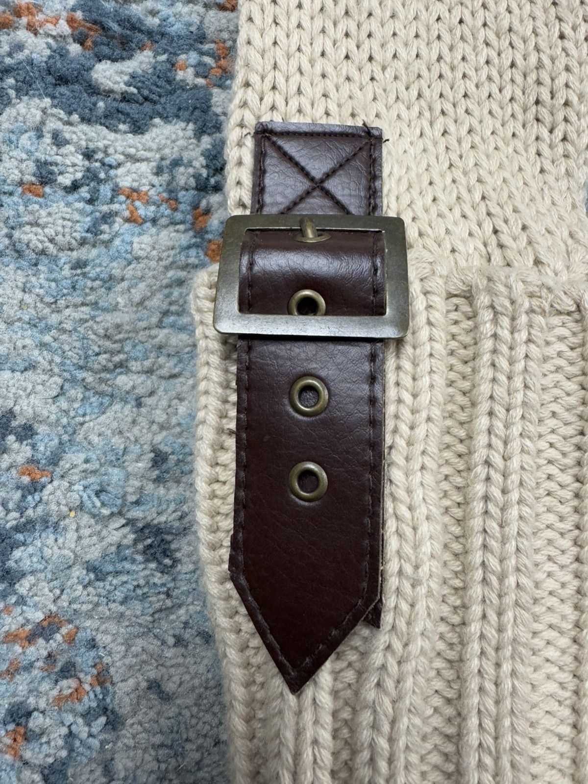 Japanese Brand × Vintage Vintage y2k Qued london crazy bondage cropped sweater knit Size L / US 10 / IT 46 - 8 Thumbnail