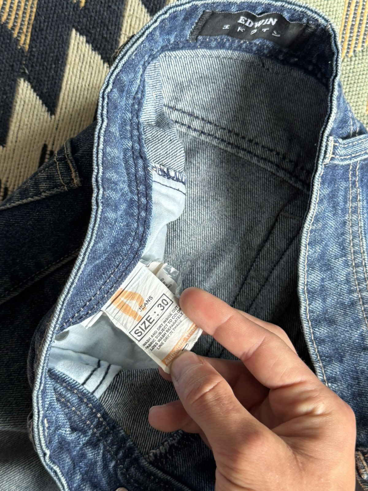 Edwin ❗️RARE❗️Edwin Cargo Denim Y2K Japan Style Jeans Size US 30 / EU 46 - 12 Thumbnail