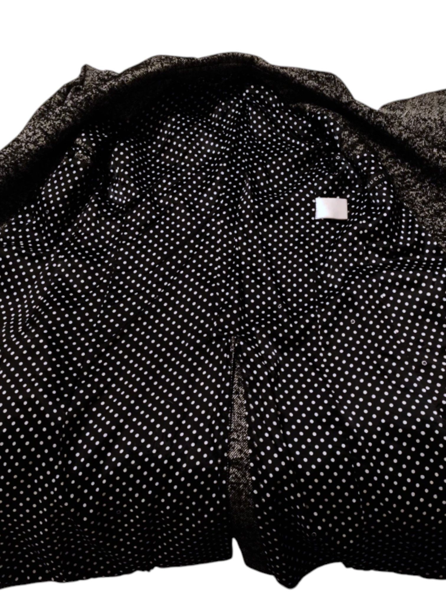 Gucci Gucci Double-Breasted Tweed Coat with Polka Dot Lining, 2013 Size XS / US 0-2 / IT 36-38 - 4 Thumbnail