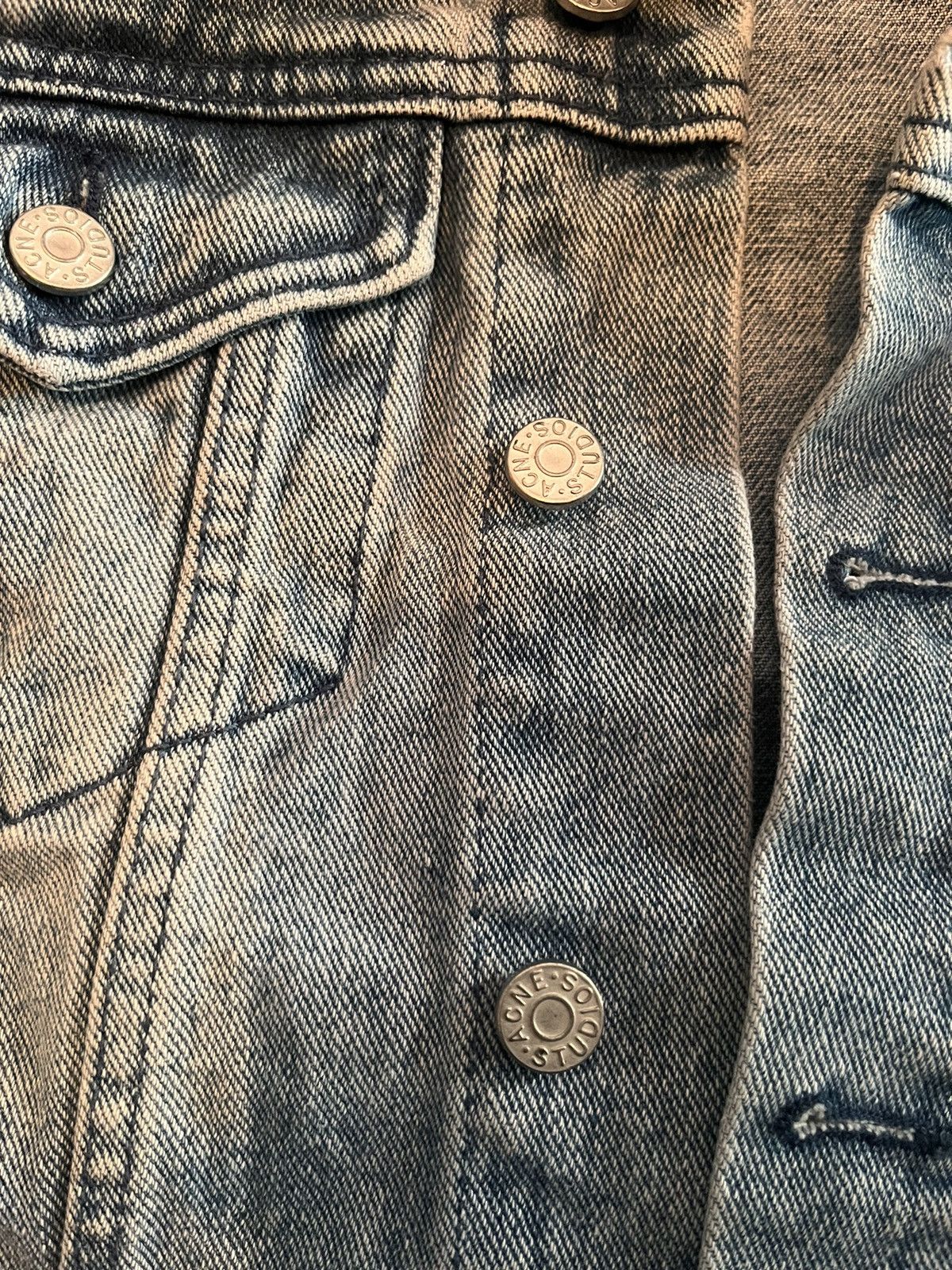 Acne Studios Acne Studios Vintage Denim Jacket Light Blue Wash Size XXS / US 00 / IT 34 - 4 Thumbnail