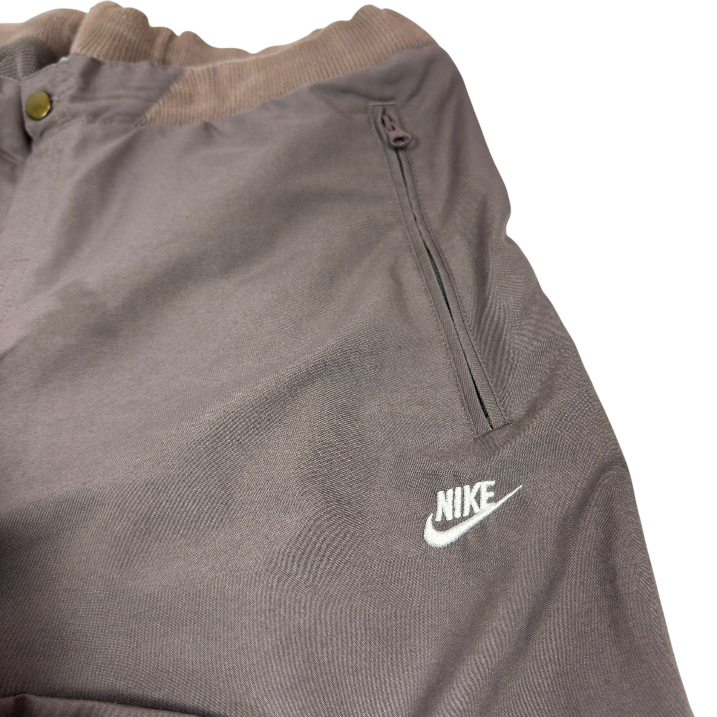 Nike Nike Women Brown Swoosh Spellout Straight Leg Track Pants XL Size 30" / US 8 / IT 44 - 3 Thumbnail