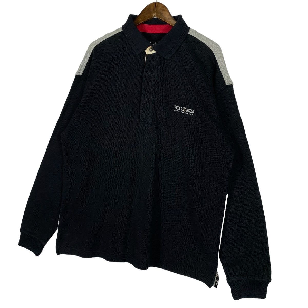 Marc Buchanan × Pelle Pelle × Vintage Vintage Pelle Pelle Marc Buchanan Rugby Polo Shirt Size US L / EU 52-54 / 3 - 7 Thumbnail
