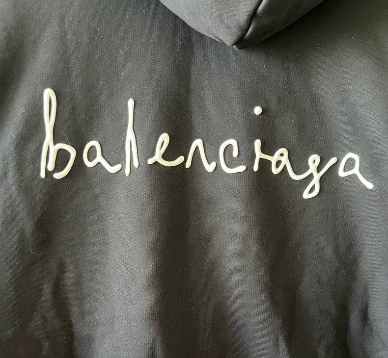 Balenciaga Balenciaga size 2 Tanabata love embossed logo craft hooded Size US M / EU 48-50 / 2 - 3 Thumbnail
