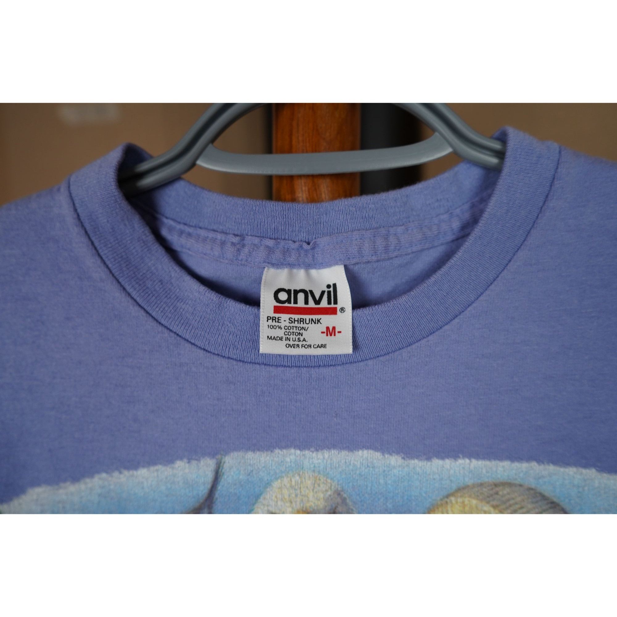 Vintage Men's M Vintage Purple New Mexico Animal Tshirt 90s #441 Size US M / EU 48-50 / 2 - 6 Thumbnail