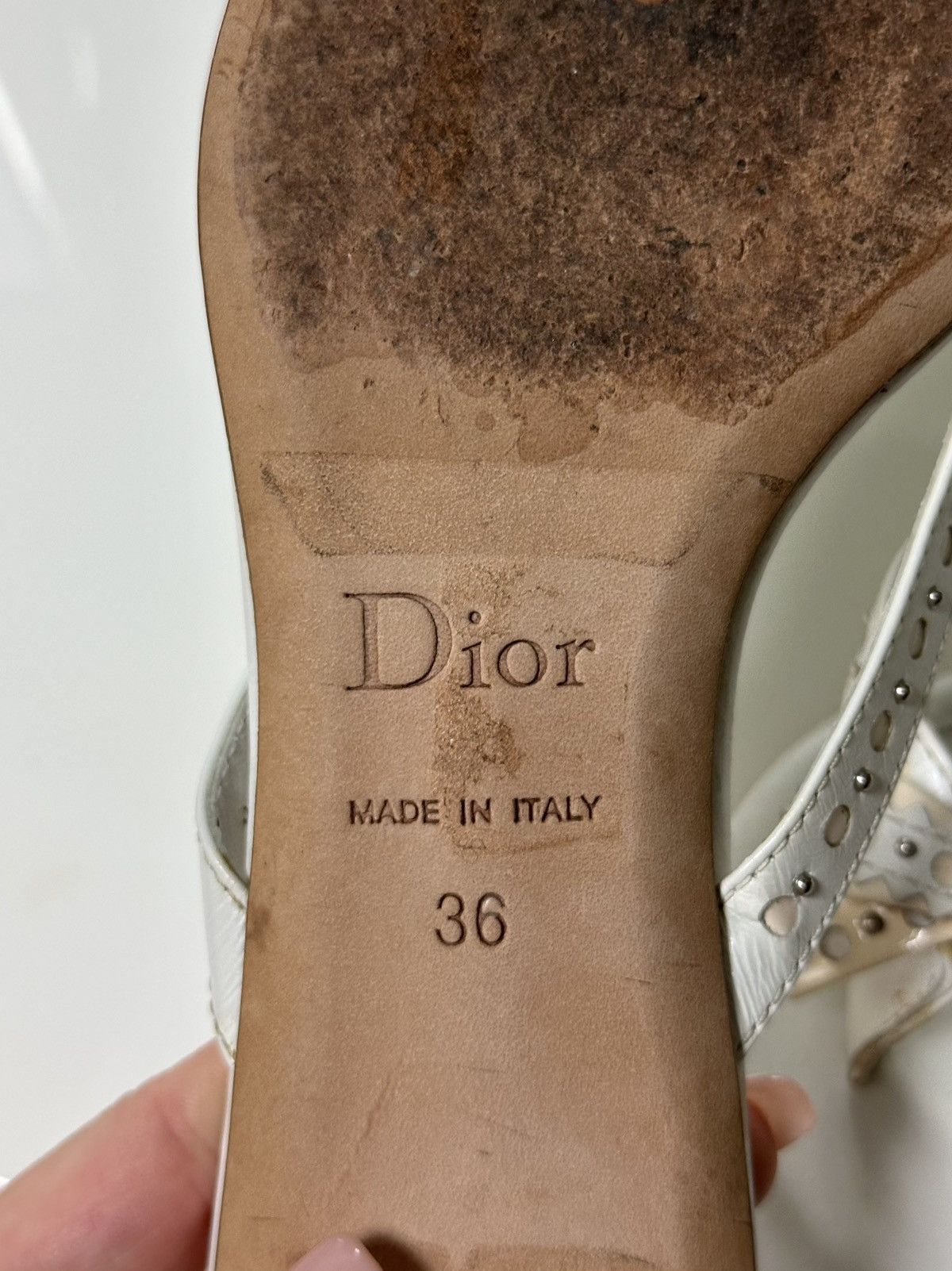Dior CHRISTIAN DIOR S/S 2004 D'Trick Studded Flip-Flop Sandals Size US 6 / IT 36 - 9 Thumbnail