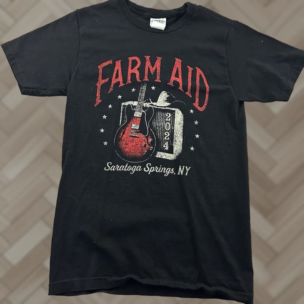 Vintage Farm Aid Shirt Men Short Sleeve T Shirt S Black Mens Size US S / EU 44-46 / 1 - 1 Thumbnail