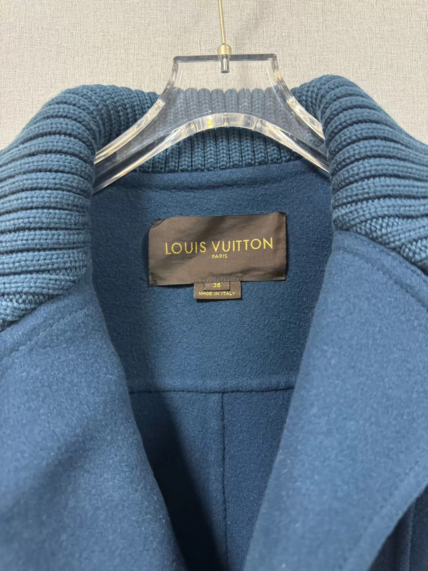 Louis Vuitton LV Navy Vintage Overcoat 36 Size XS / US 0-2 / IT 36-38 - 5 Thumbnail