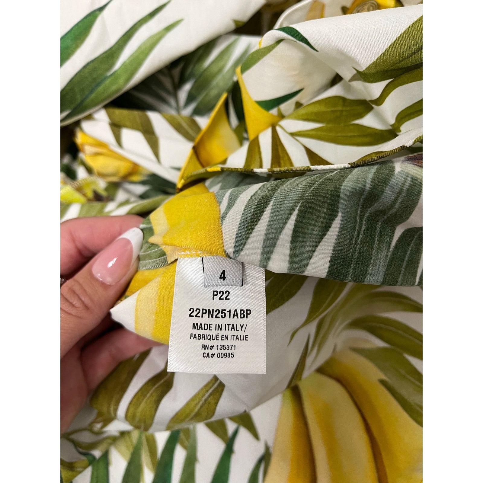 Oscar De La Renta NWT Oscar de la Renta Banana Print Mini Dress $1990 Retail Size S / US 4 / IT 40 - 6 Thumbnail