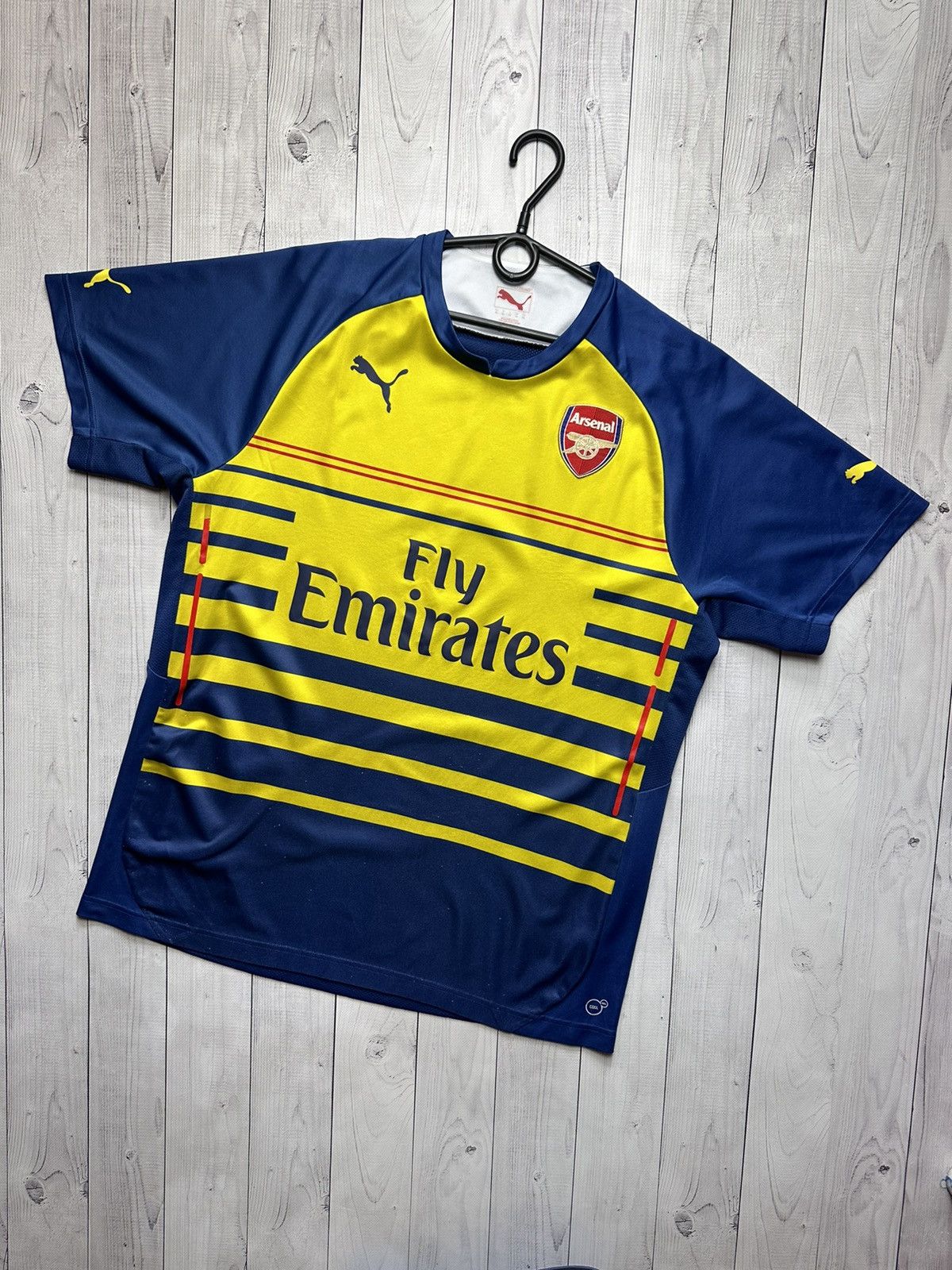 Puma × Vintage Vintage Arsenal soccer jersey puma yellow/ Blue rare XL Size US XL / EU 56 / 4 - 1 Thumbnail