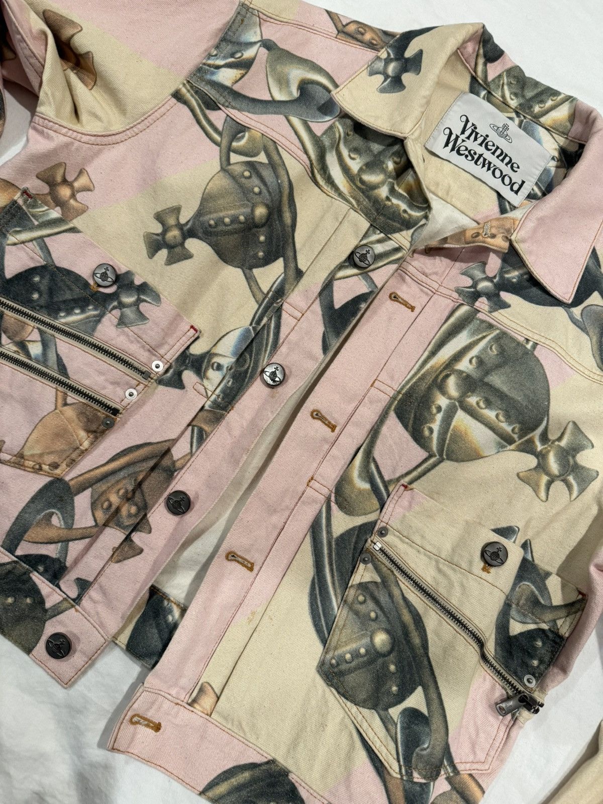Vivienne Westwood Vivienne Westwood Orb Print Denim Jacket Size US L / EU 52-54 / 3 - 2 Thumbnail