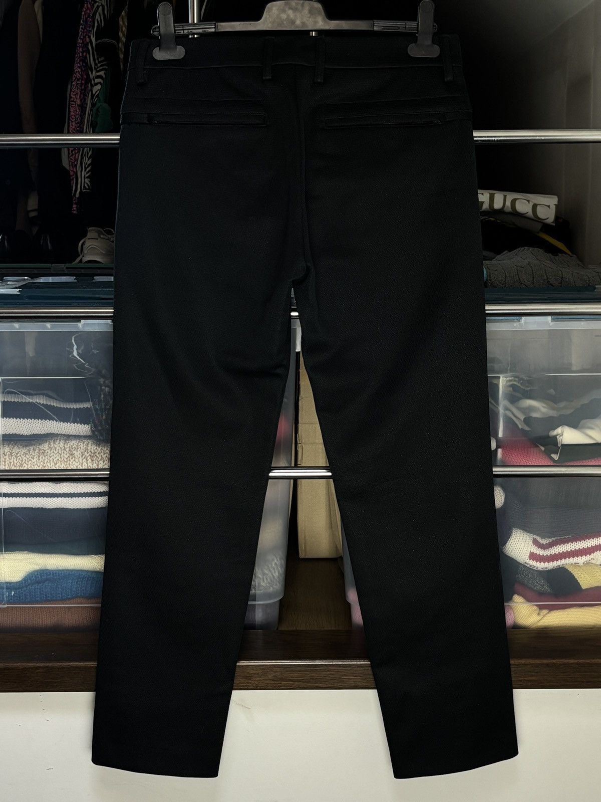 Dirk Bikkembergs Dirk Bikkembergs Wool Nylon Black Vintage Casual Chino Pants Size US 30 / EU 46 - 4 Thumbnail