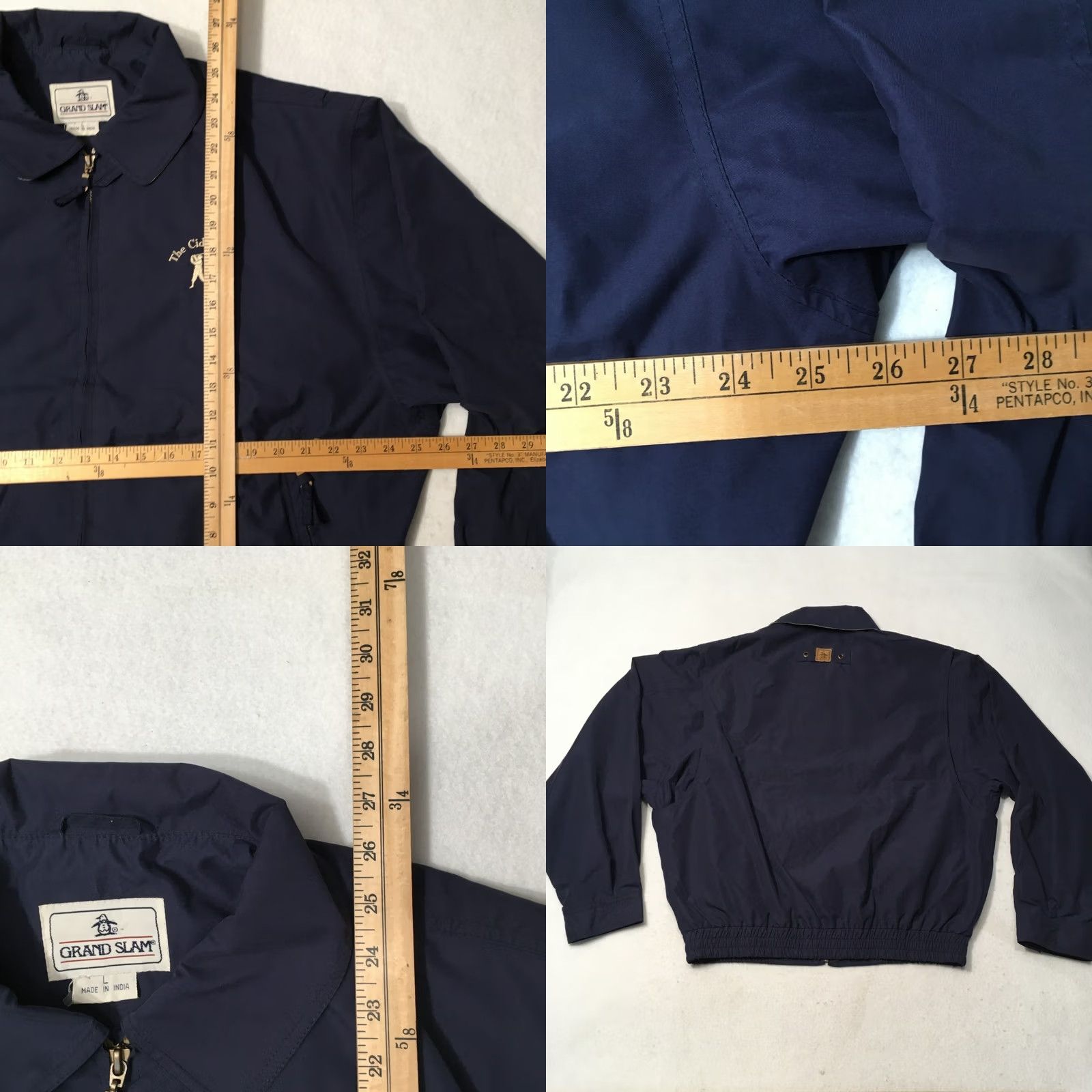 Vintage Grand Slam Jacket Windbreaker Pullover GOLF GAME Mens Large BLUE Zip Size US L / EU 52-54 / 3 - 8 Thumbnail