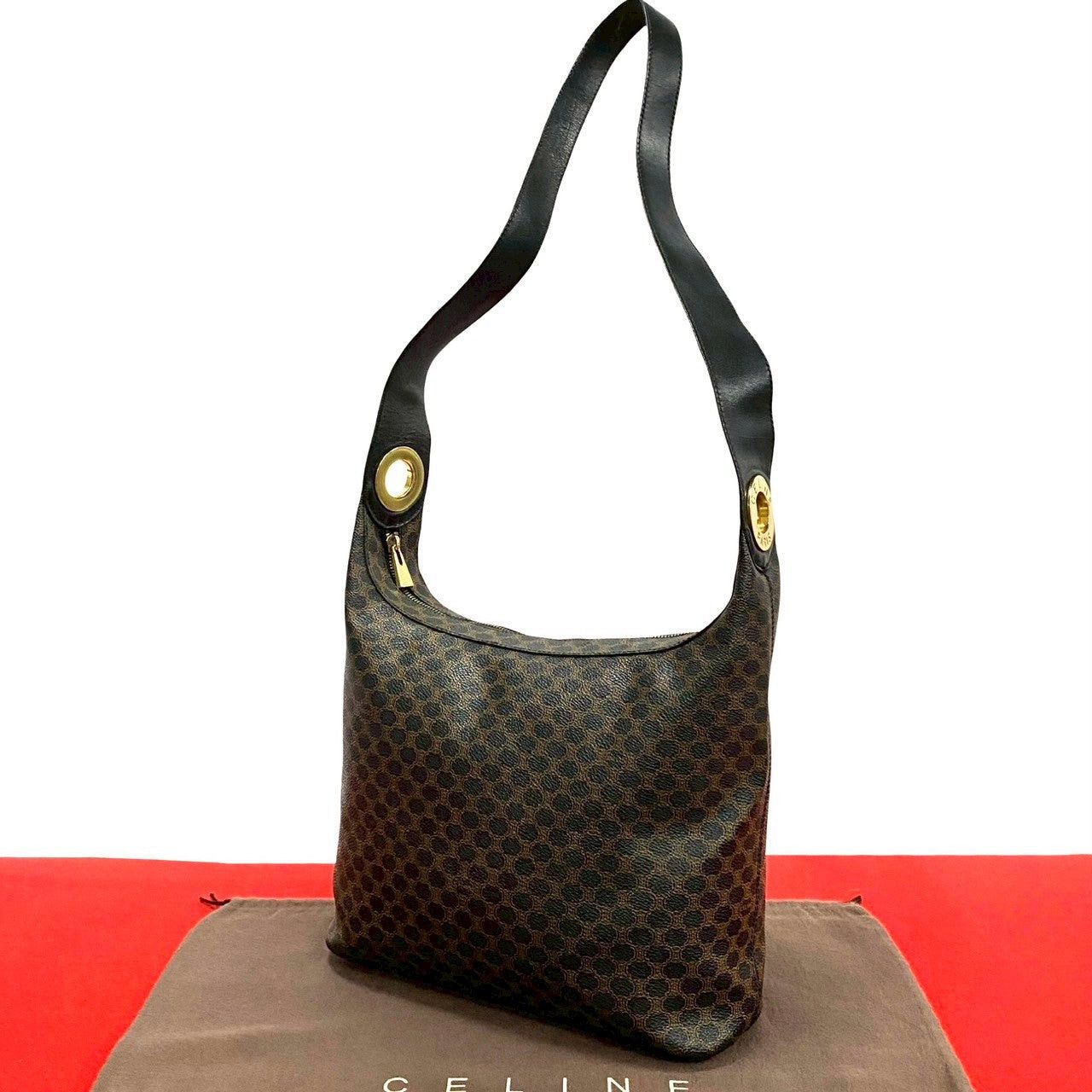 Celine Celine Shoulder Bag Black Leather Size ONE SIZE - 1 Thumbnail