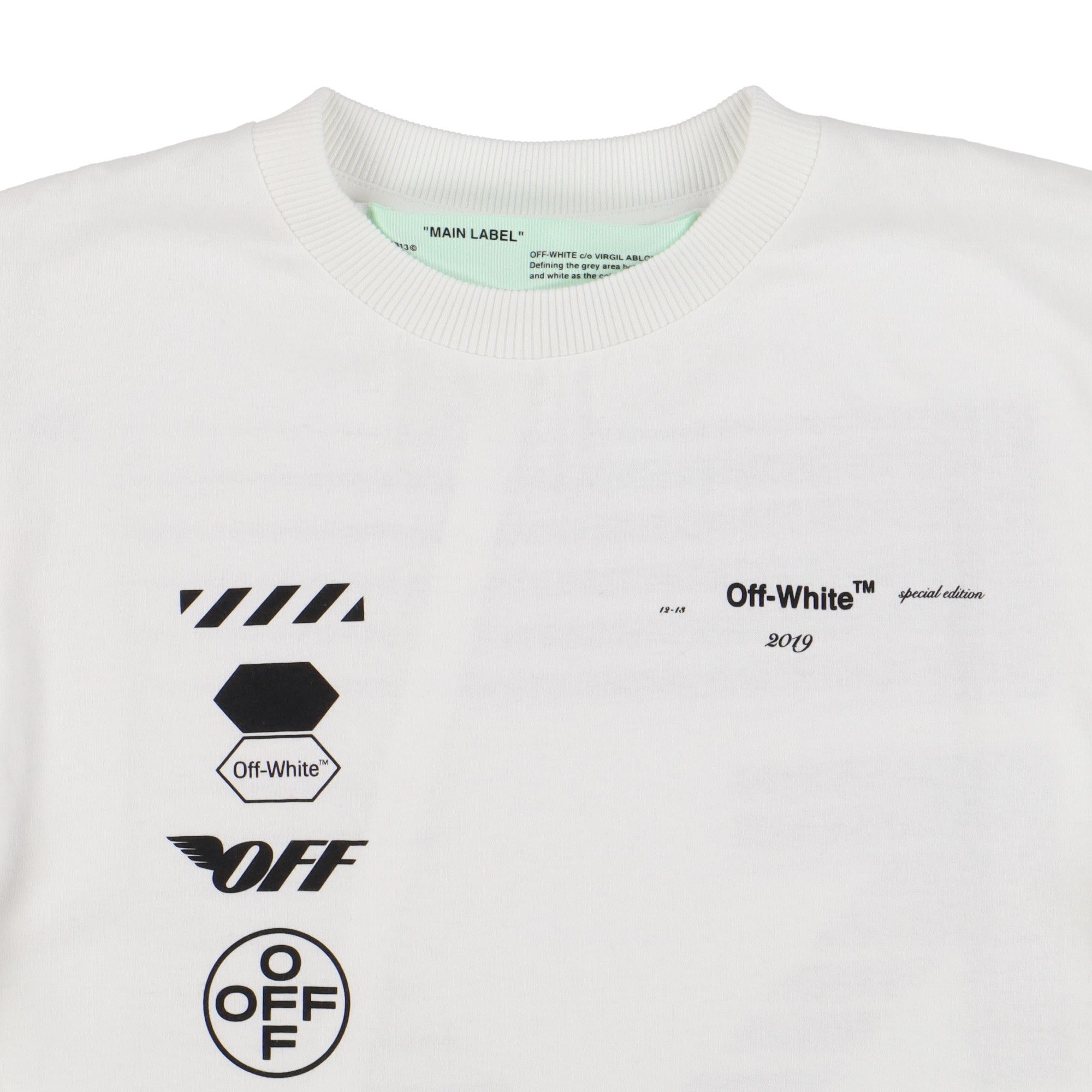 White Special Edition Racing Arrows Logo T-Shirt