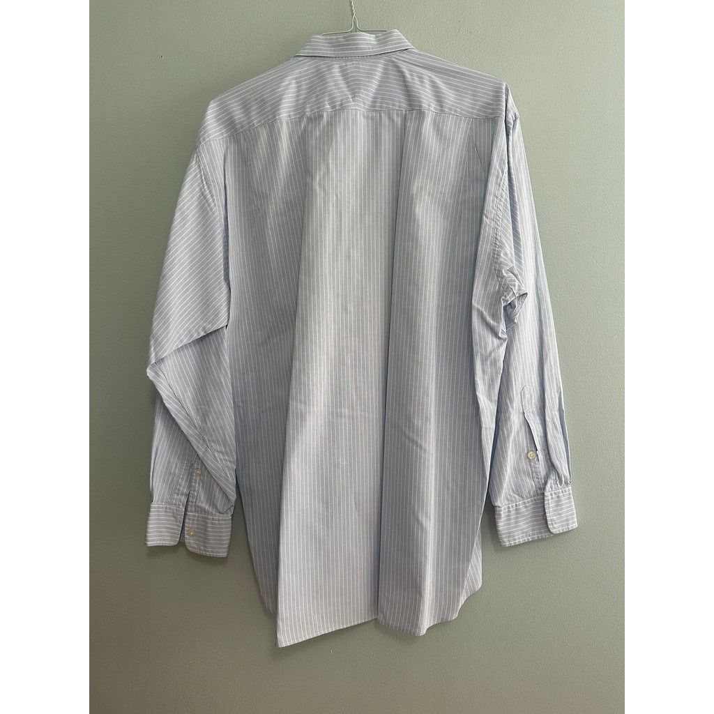 Hickey Freeman HIckey Freeman blue striped button down size 17 Size US XL / EU 56 / 4 - 3 Thumbnail