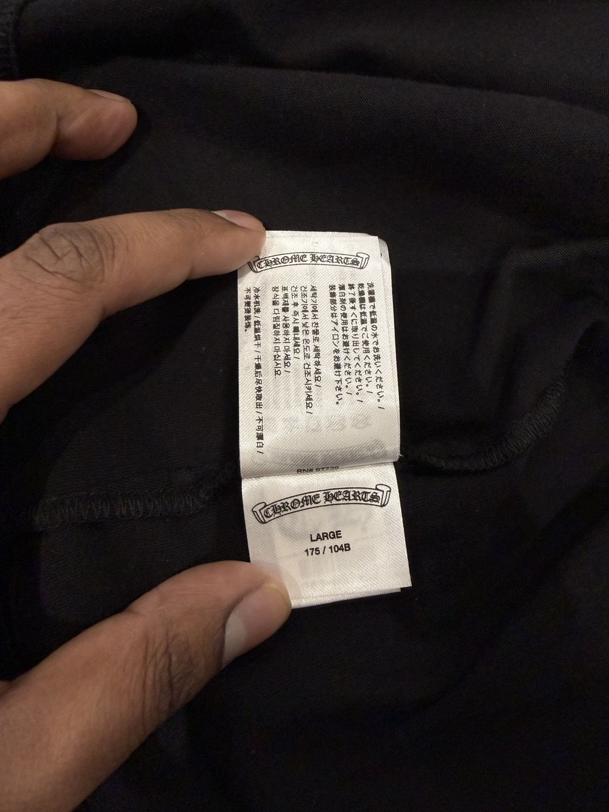 Chrome Hearts Chrome Hearts Neck Logo Long Sleeve Black / Blue Size: L Size US L / EU 52-54 / 3 - 11 Thumbnail