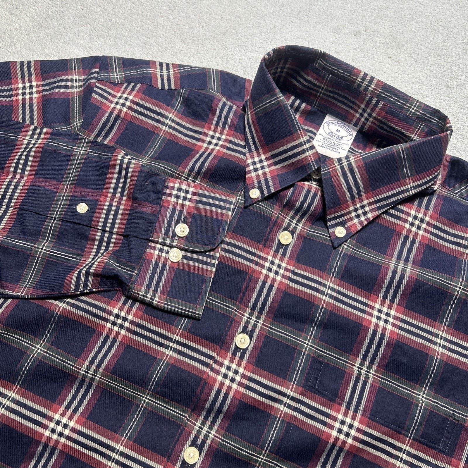 Brooks Brothers Brooks Brothers Flannel Button Shirt Medium Pocket Oxford Size US M / EU 48-50 / 2 - 2 Thumbnail