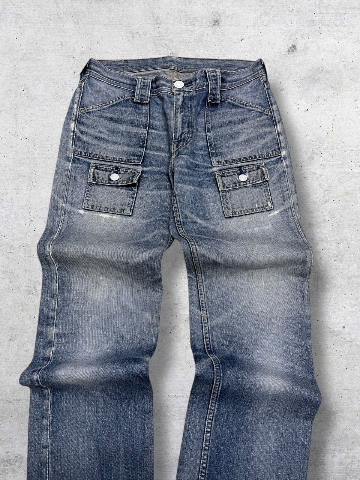 Levi's Vintage Clothing VINTAGE 302 LEVIS 90S DESIGNER BUSHPANT BLUEWASHED DENIM OG Size US 30 / EU 46 - 4 Thumbnail