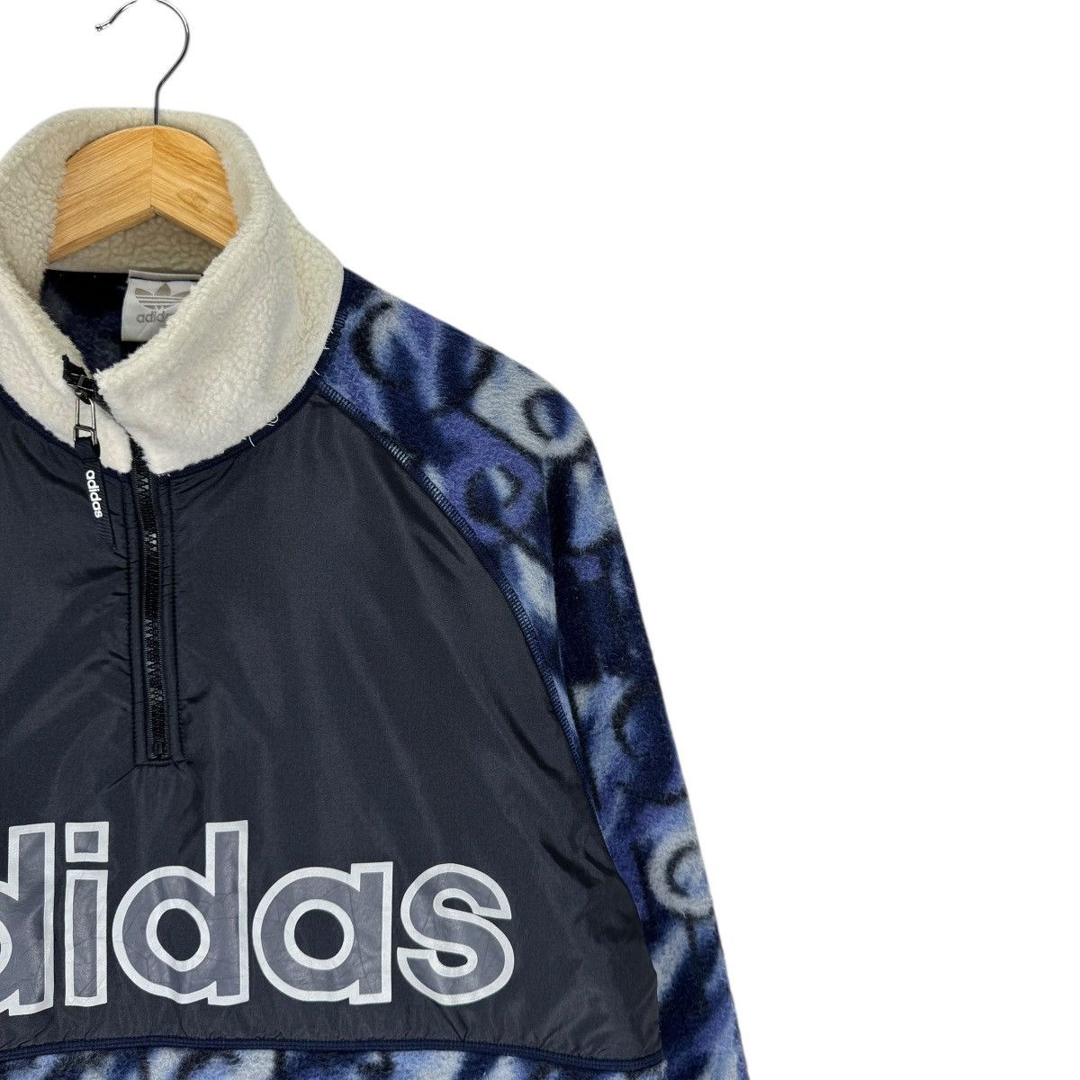Adidas 🔥ADIDAS FLEECE ANORAK OVER PRINT JACKET Size US M / EU 48-50 / 2 - 4 Thumbnail