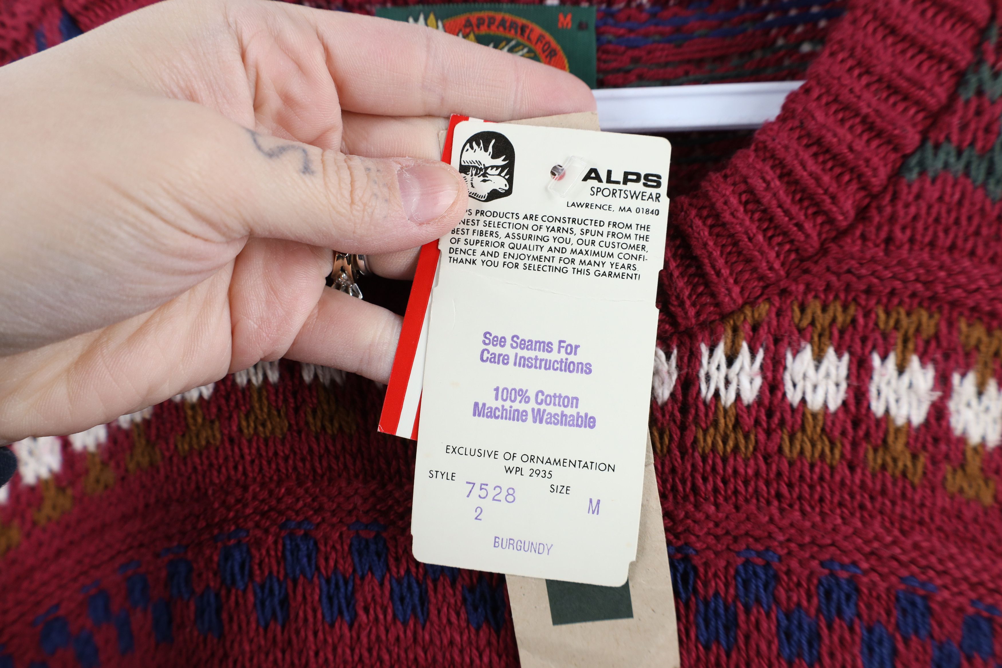 Vintage Deadstock Vintage 90s Streetwear Fair Isle Knit Sweater USA Size US M / EU 48-50 / 2 - 6 Thumbnail