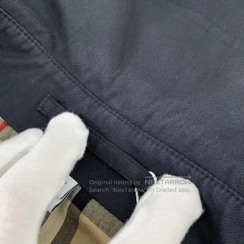Burberry Burberry Men's Dark Blue Cotton Trench Coat. Size US S / EU 44-46 / 1 - 9 Thumbnail