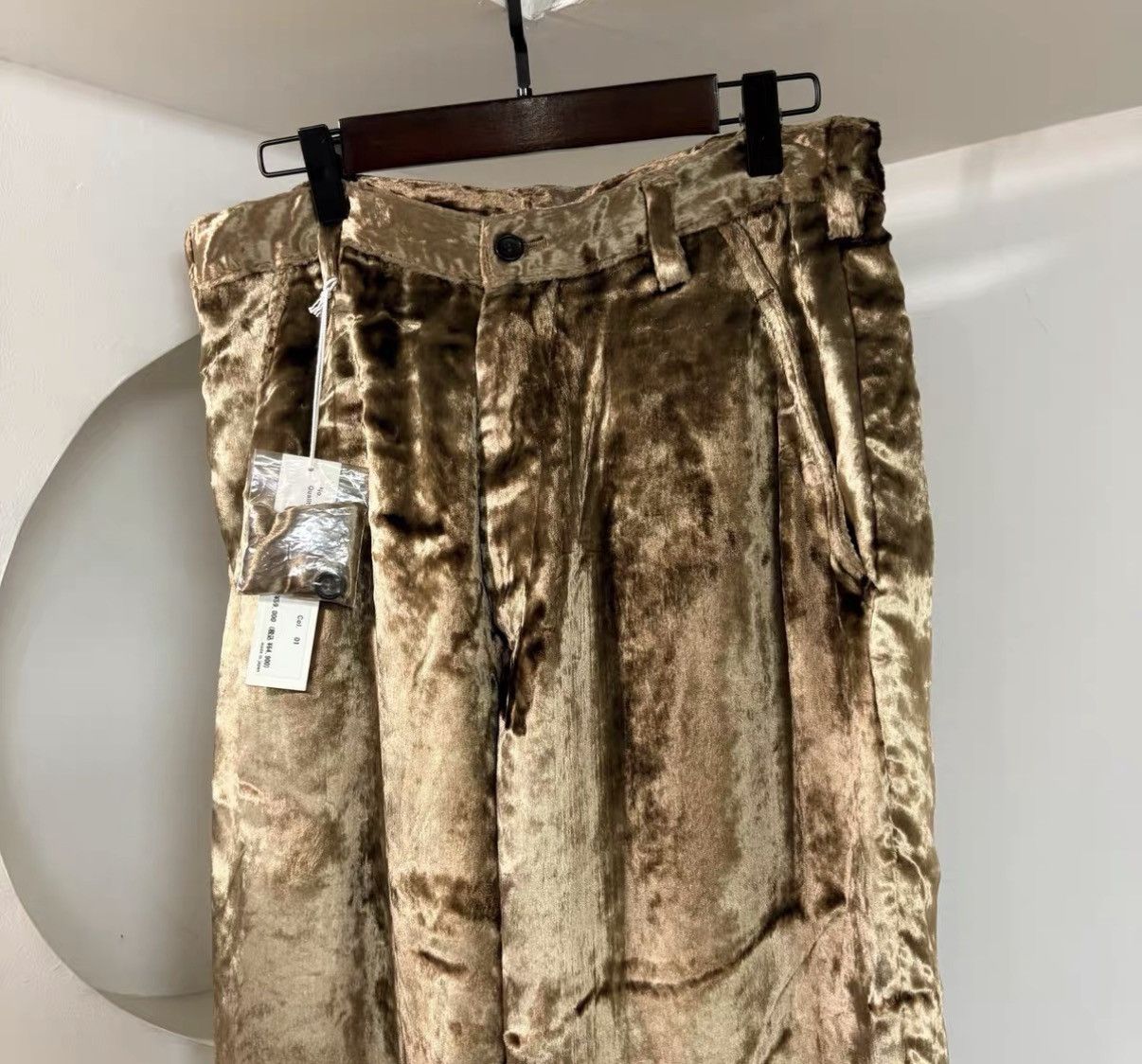 Sulvam Sulvam 20AW Midnight Gold Velvet Pants J29 Size US 34 / EU 50 - 5 Thumbnail