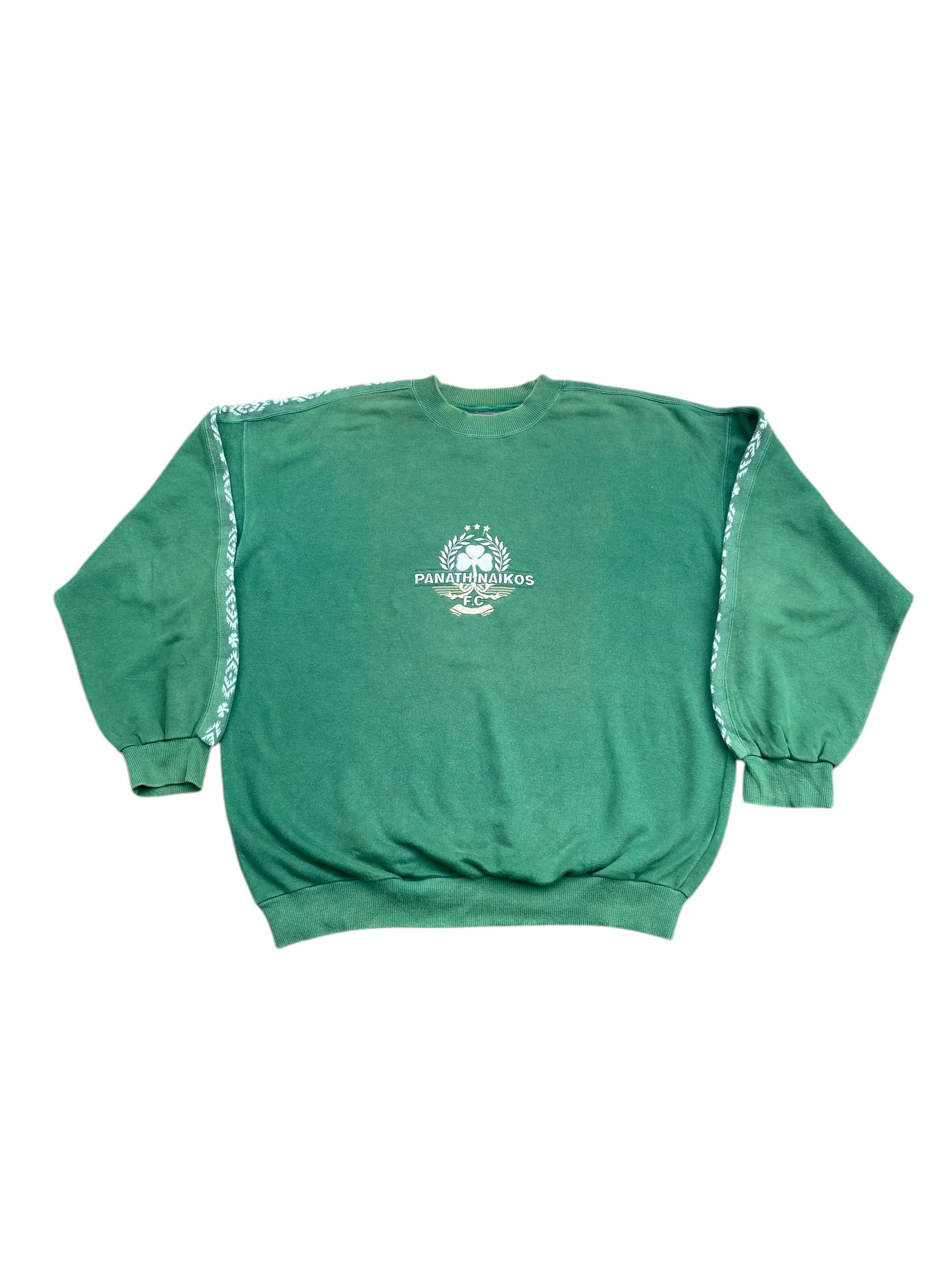 Vintage Vintage Panathinaikos FC Crewneck Size US XL / EU 56 / 4 - 1 Thumbnail
