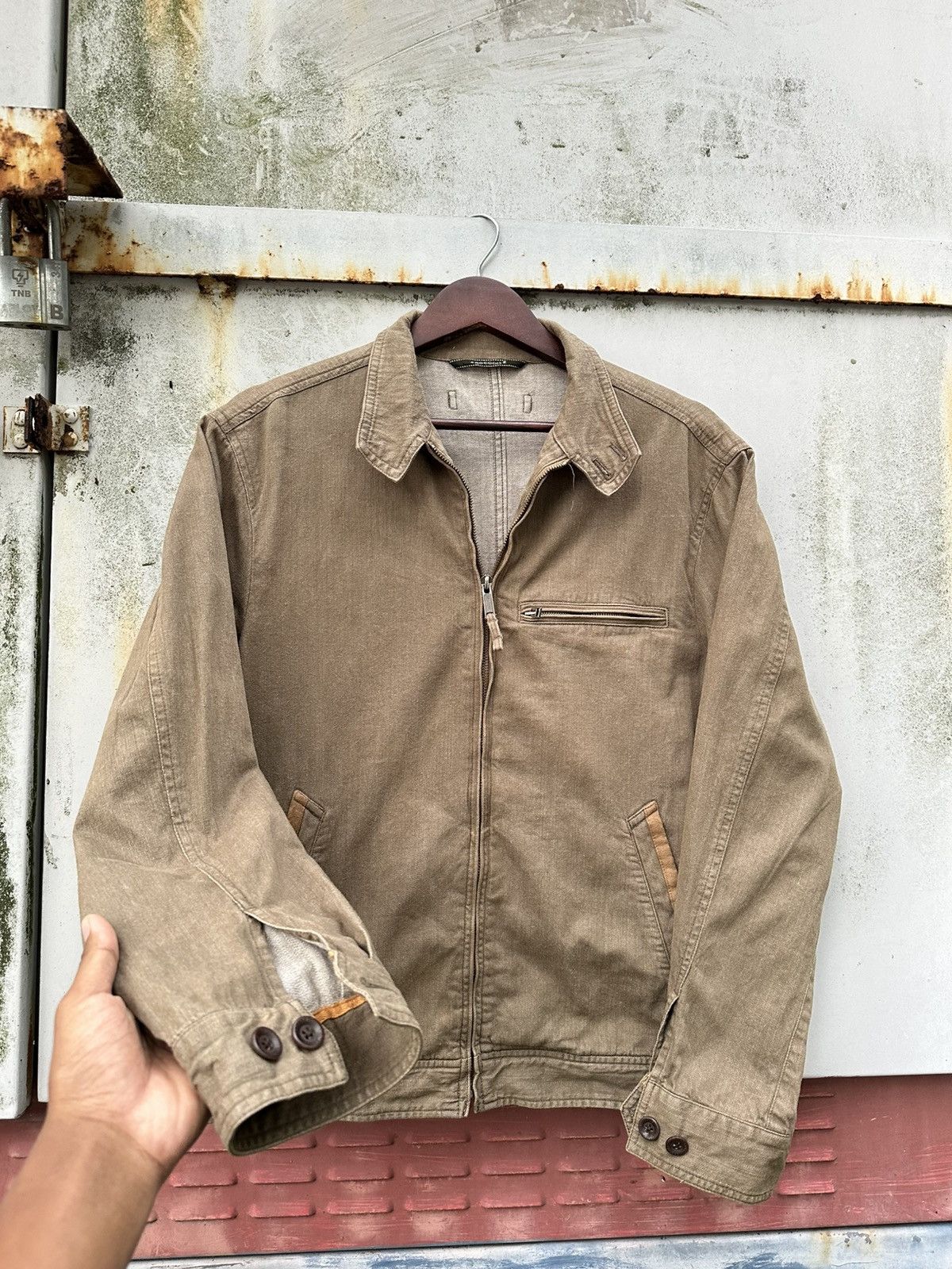 Vintage 👹Vintage Crocodile Classic Brown Detroit Jacket Size US M / EU 48-50 / 2 - 7 Thumbnail