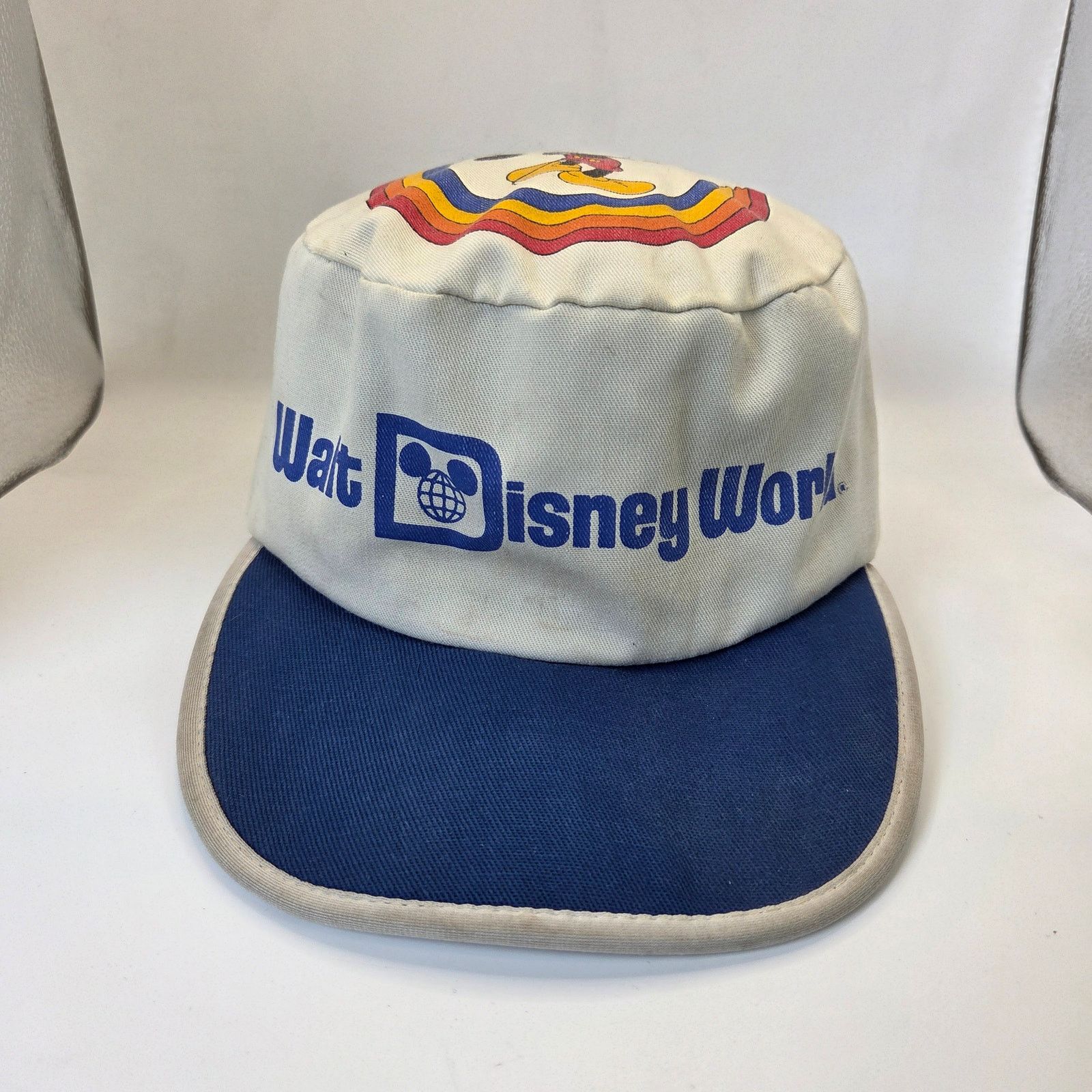 Disney Walt Disney World 1980s Vintage Mickey Mouse Rainbow Hat USA Size ONE SIZE - 1 Thumbnail