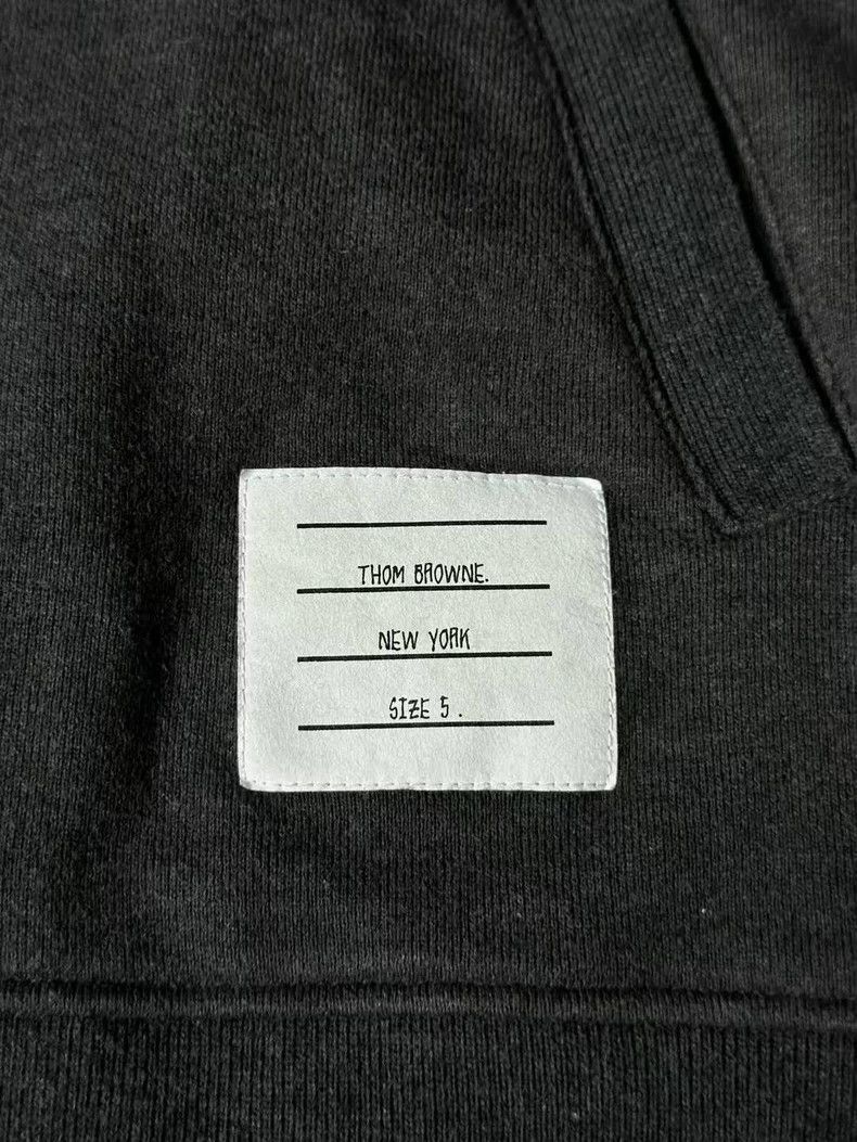 Thom Browne Thom Browne A charcoal black knit jacket Size US XXL / EU 58 / 5 - 5 Thumbnail