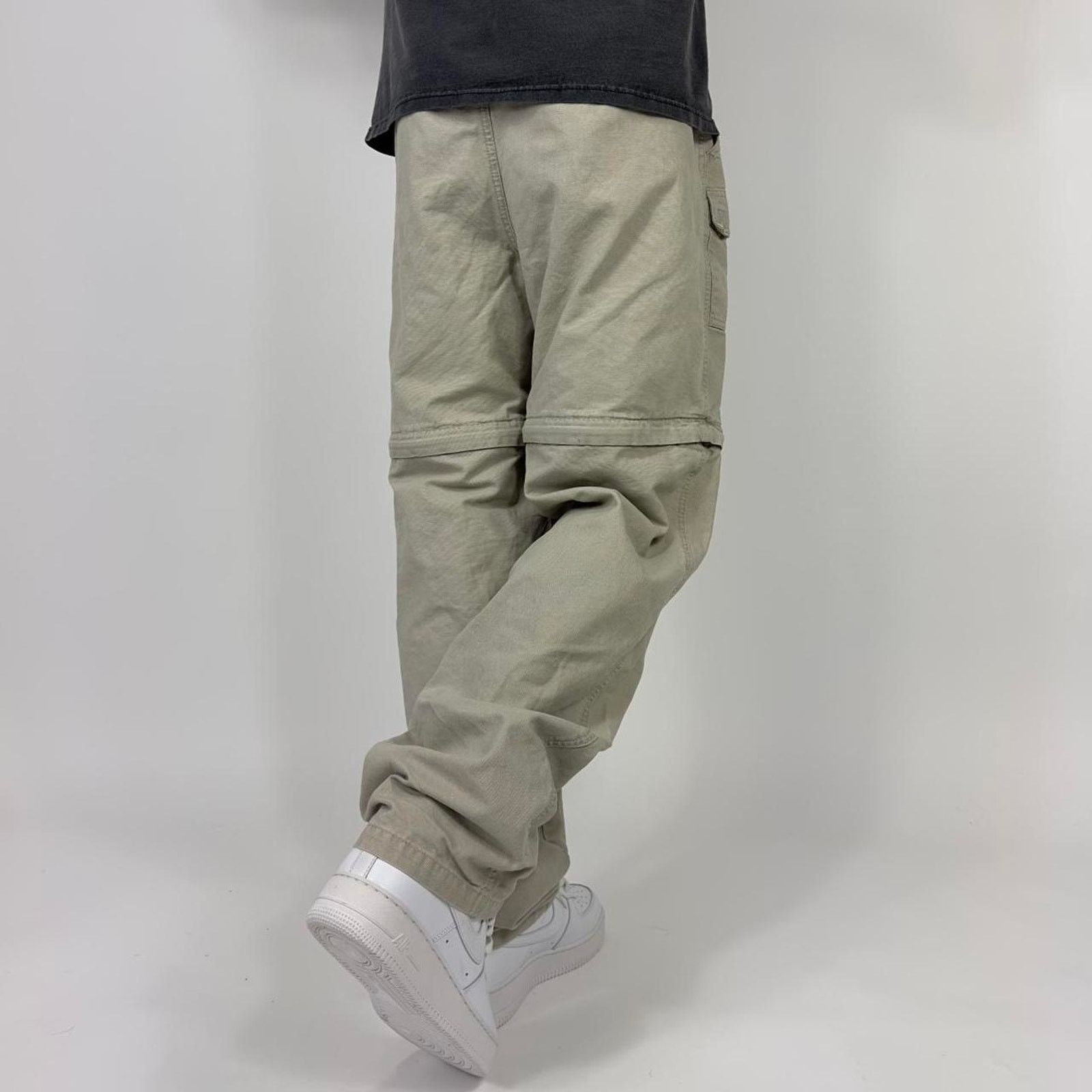 Vintage Y2K Utility Light Tan Outdoors Convertible Cargo Pants Size US 35 - 2 Thumbnail